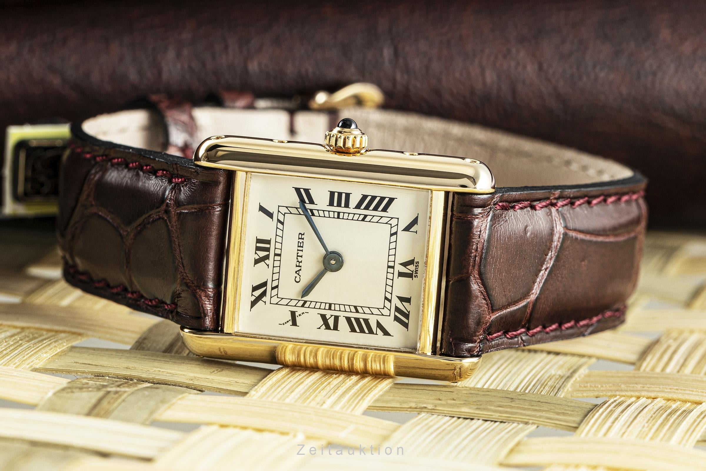 Cartier Tank 18K (0,750) Gelbgold Damenuhr Gold Ref. 66001 VP: 10500,- € [2108516]