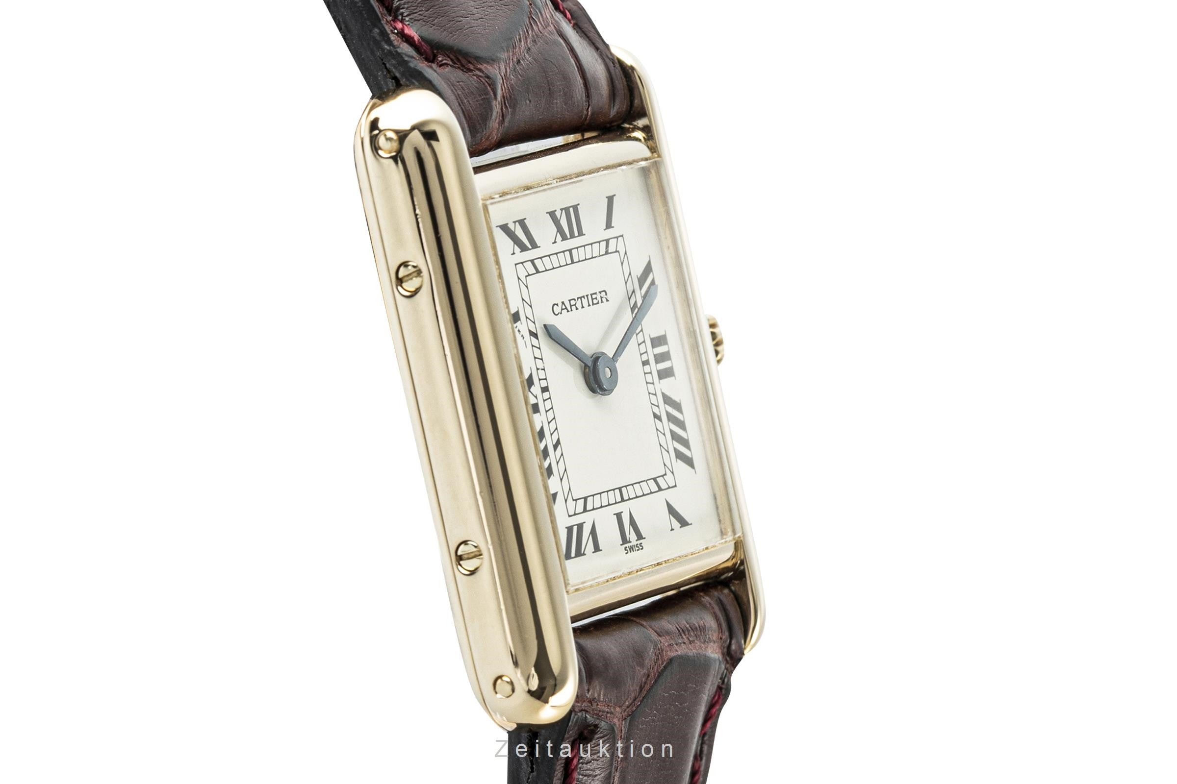 Cartier Tank 18K (0,750) Gelbgold Damenuhr Gold Ref. 66001 VP: 10500,- € [2108516]