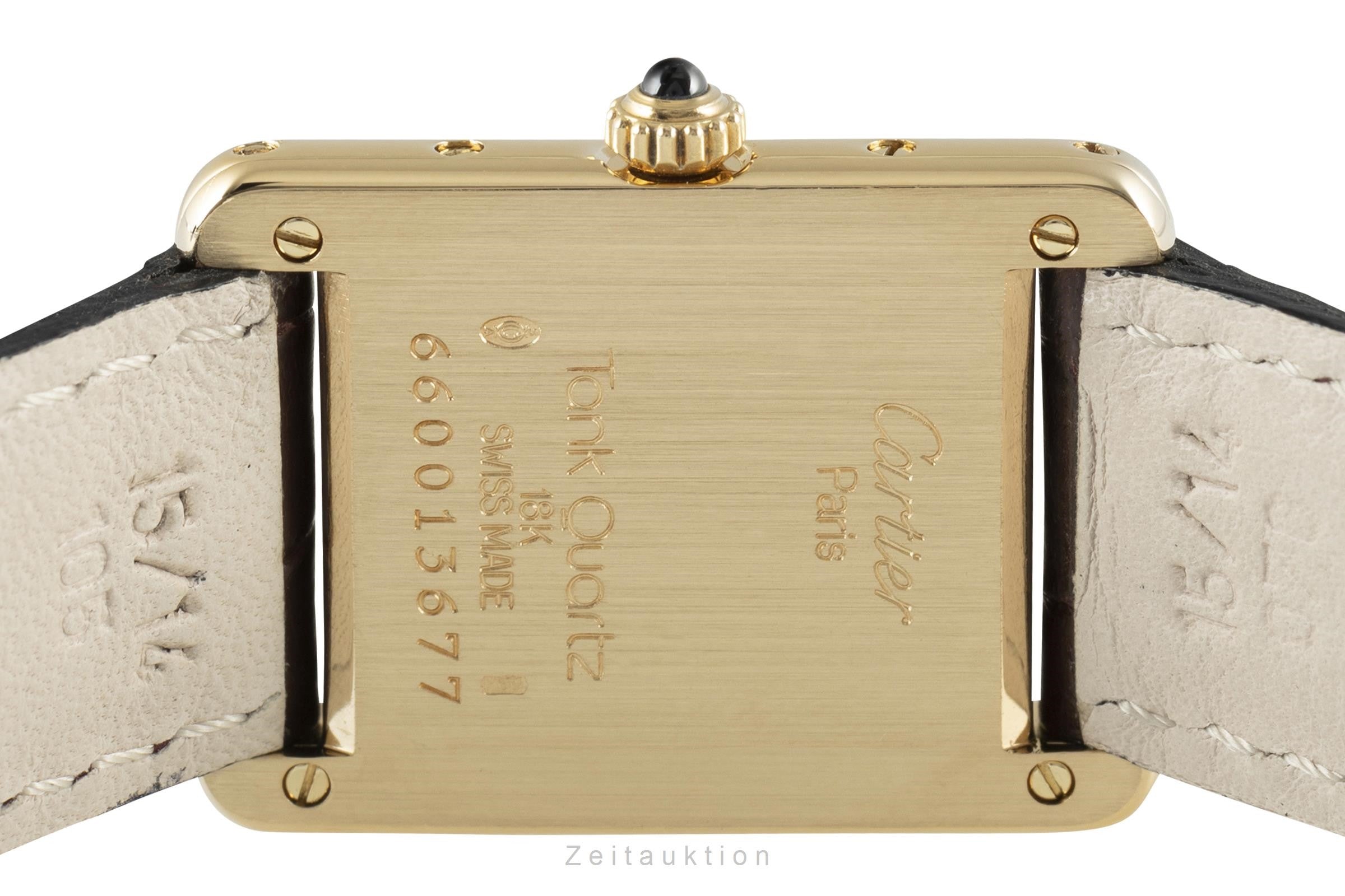 Cartier Tank 18K (0,750) Gelbgold Damenuhr Gold Ref. 66001 VP: 10500,- € [2108516]