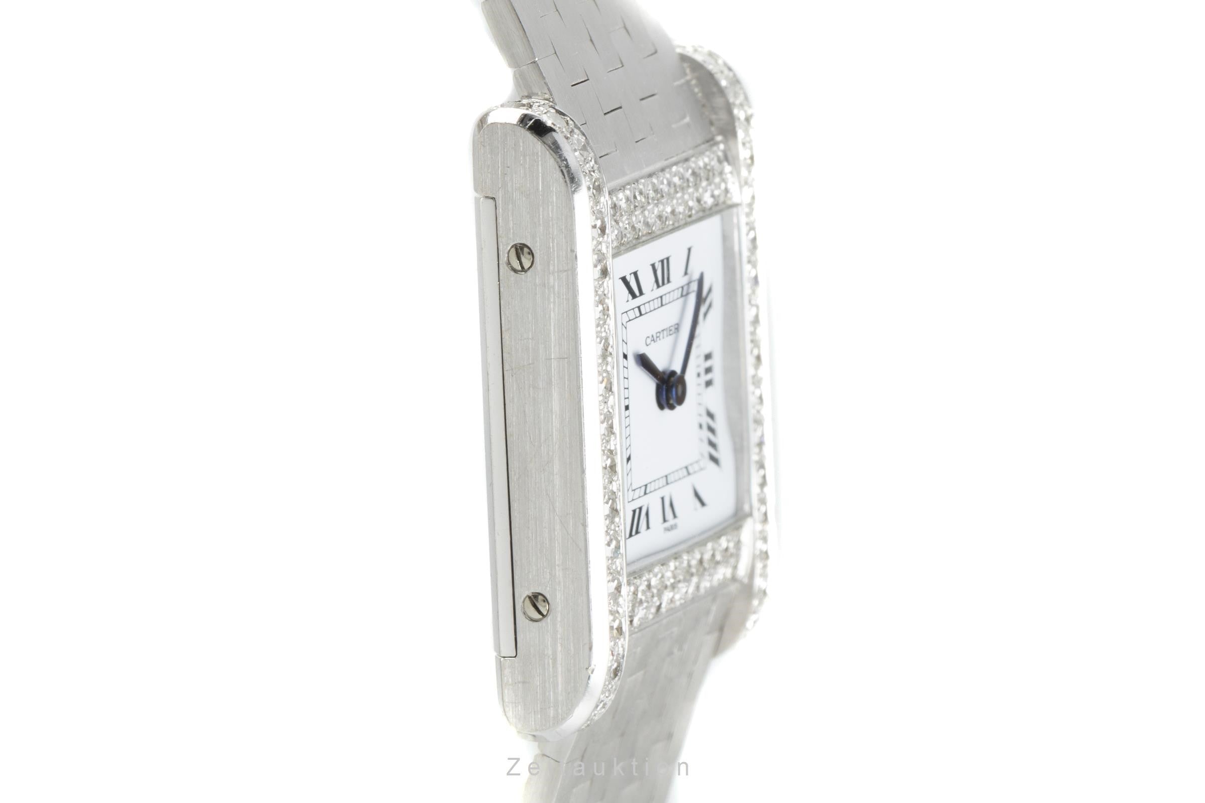 Cartier Tank 18 ct white gold manual winding women's watch 78093  [2108520]
