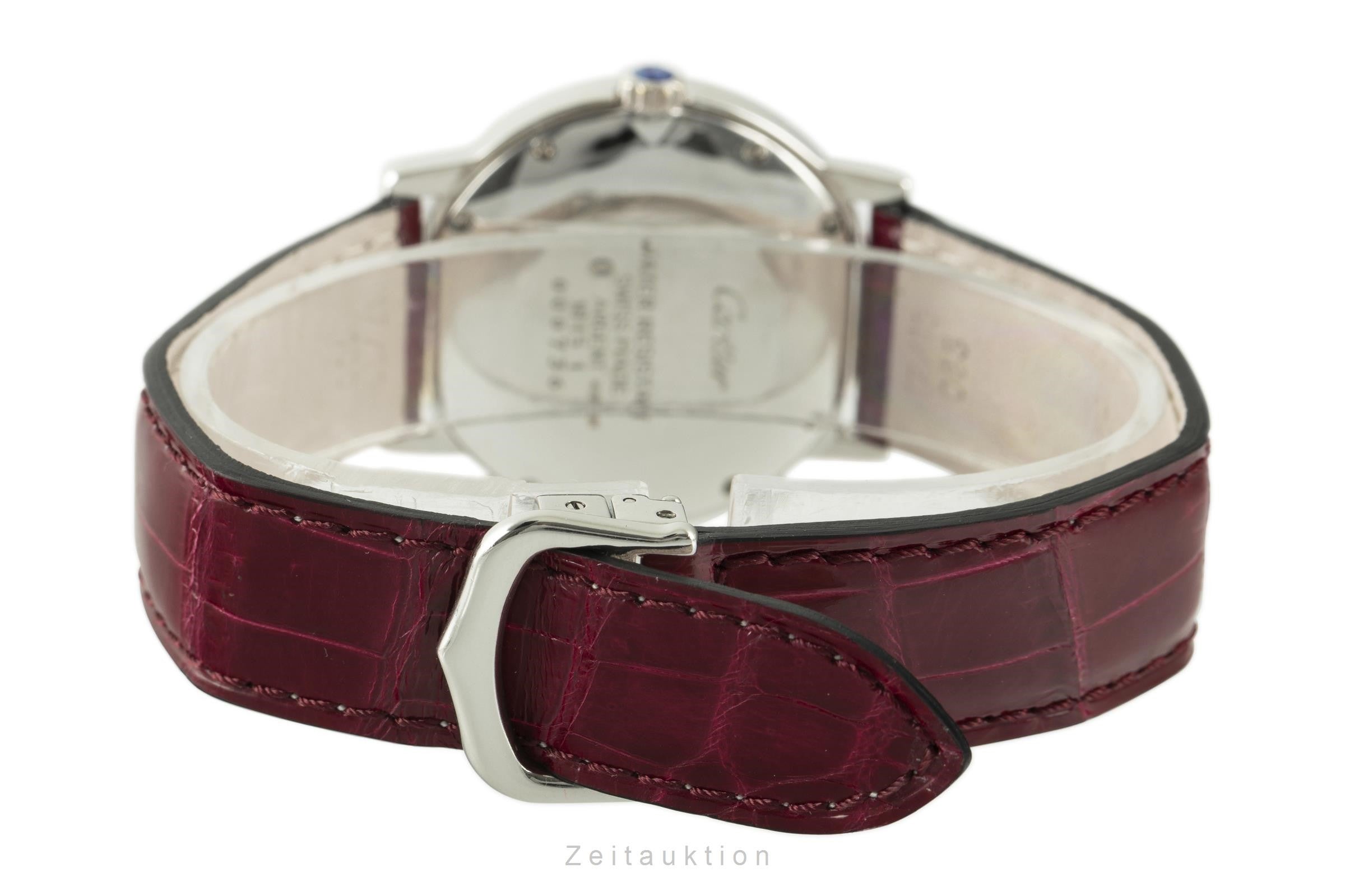 Cartier Ronde plata cuarzo reloj para damas  1815 1  [2108534]