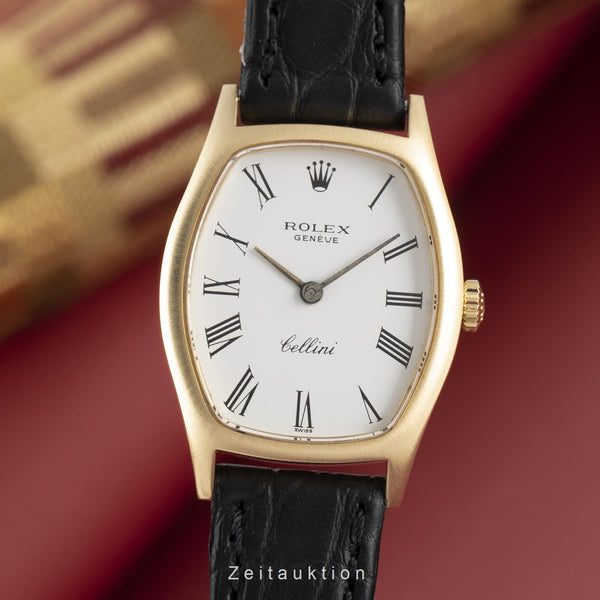 Rolex Cellini oro 18 ct carica manuale orologio da donna 3803 Vintage  [2108622]