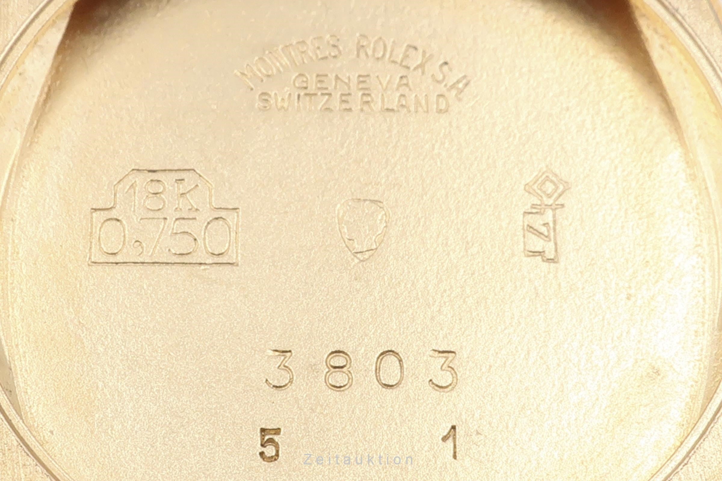 Rolex Cellini oro 18 ct carica manuale orologio da donna 3803 Vintage  [2108622]