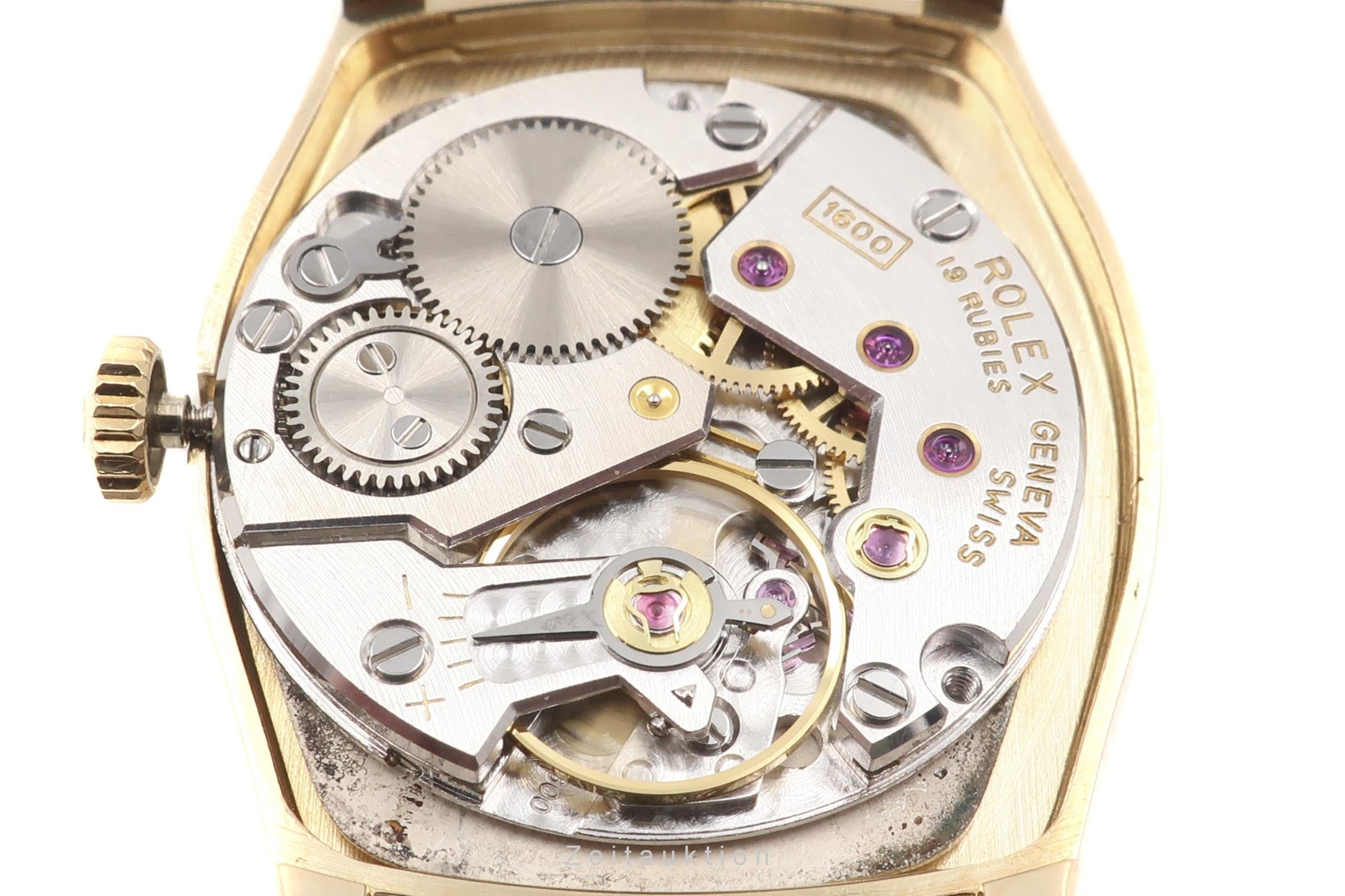 Rolex Cellini oro 18 ct carica manuale orologio da donna 3803 Vintage  [2108622]