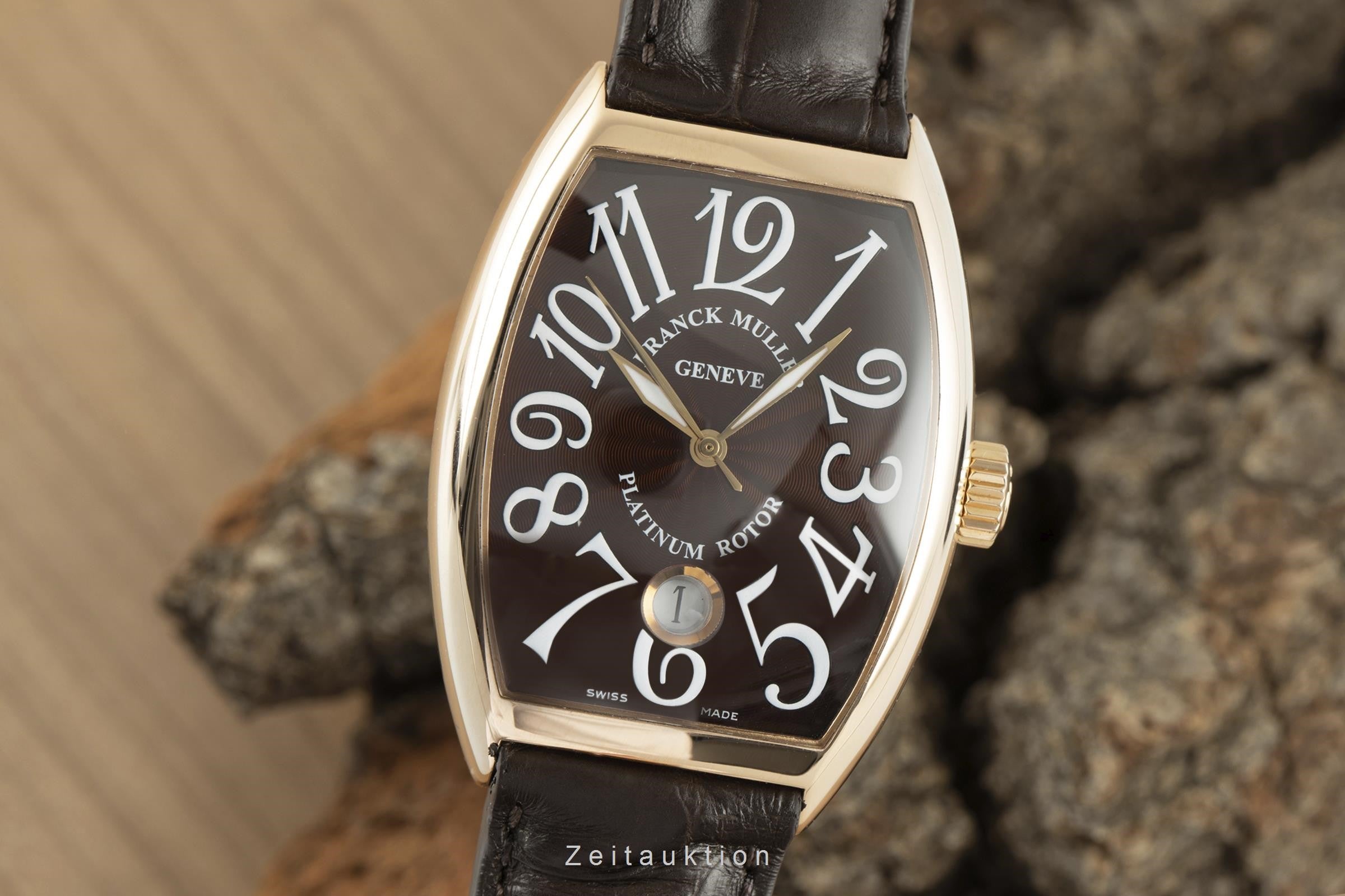 Franck Muller Curvex 18 ct red gold automatic Kal. 2800MB Ref