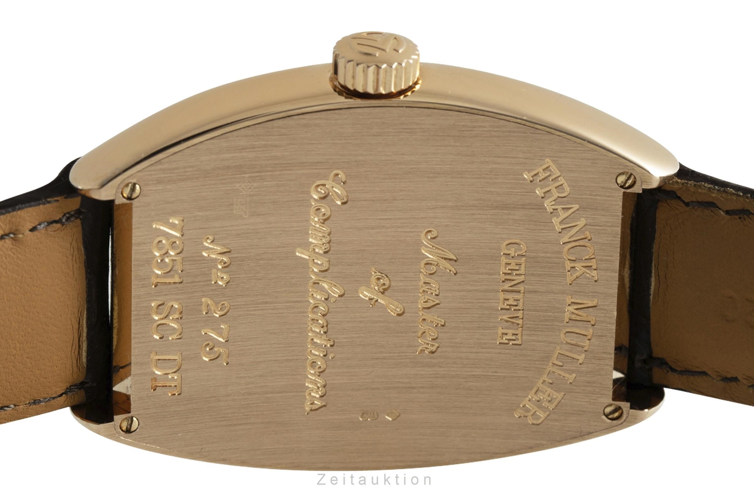 Franck Muller Curvex 18 ct red gold automatic Kal. 2800MB Ref