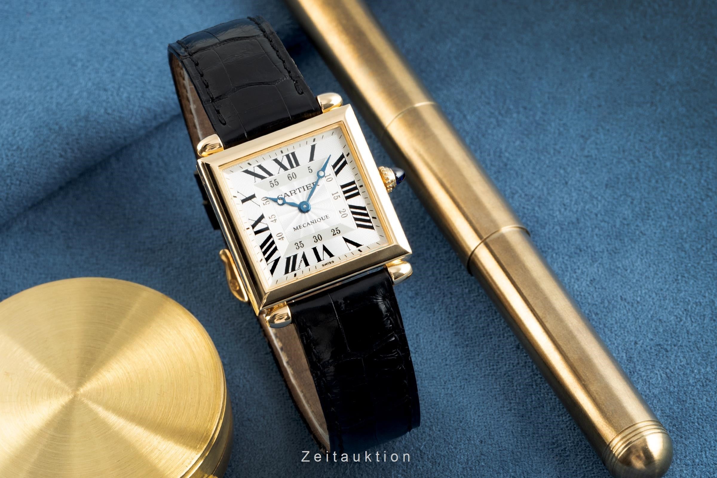 Cartier Tank Obus 18 ct gold manual winding Kal. 430MC Ref. 2380