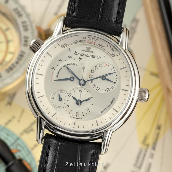 Jaeger LeCoultre Master Geographic platino automatismo orologio da uomo 169.6.92  [2108634]
