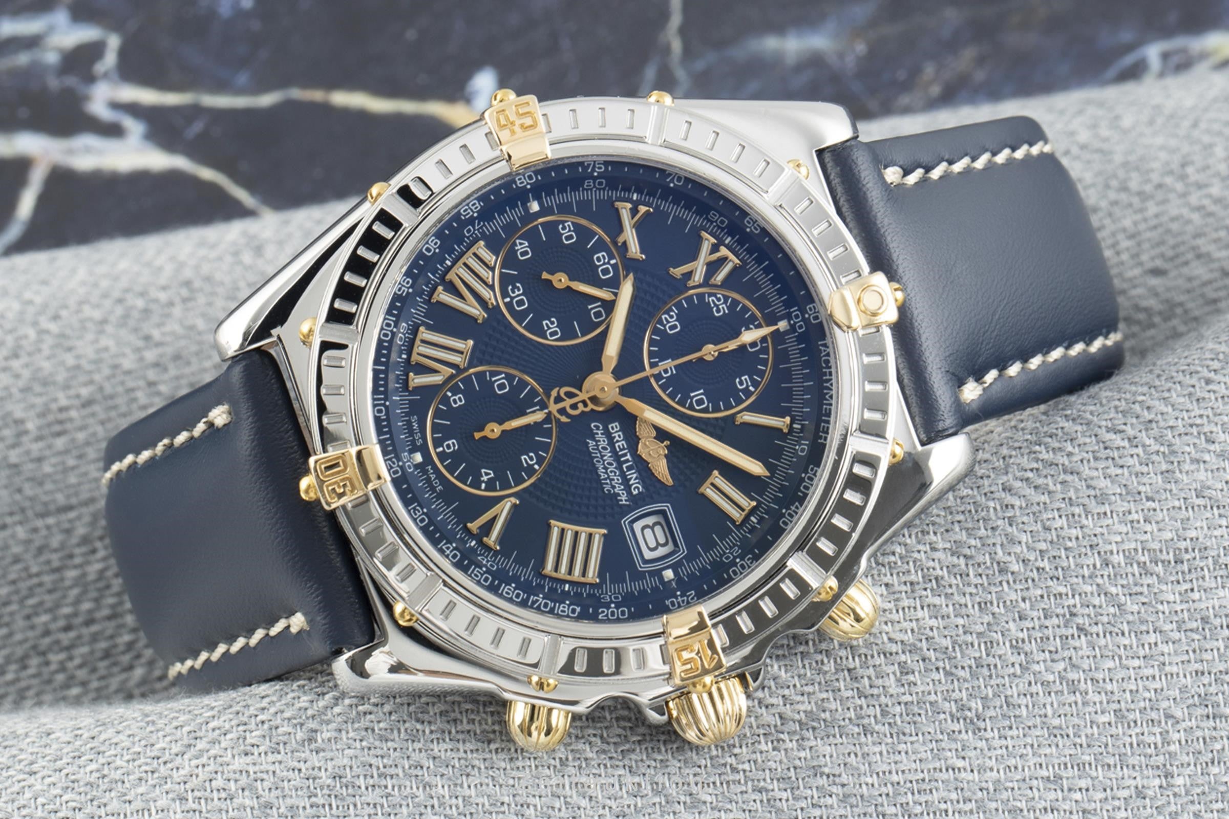 Breitling Crosswind chronograph steel / gold automatic Kal. B13