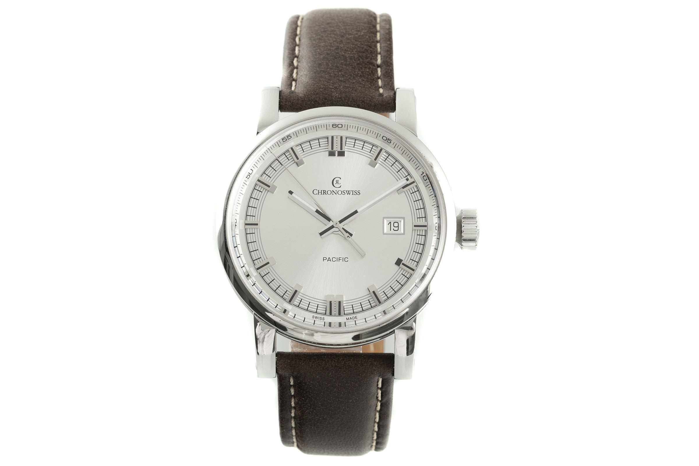 Chronoswiss Grand Pacific Automatik Datum Edelstahl Herrenuhr Ref. CH 2883B [2108685]