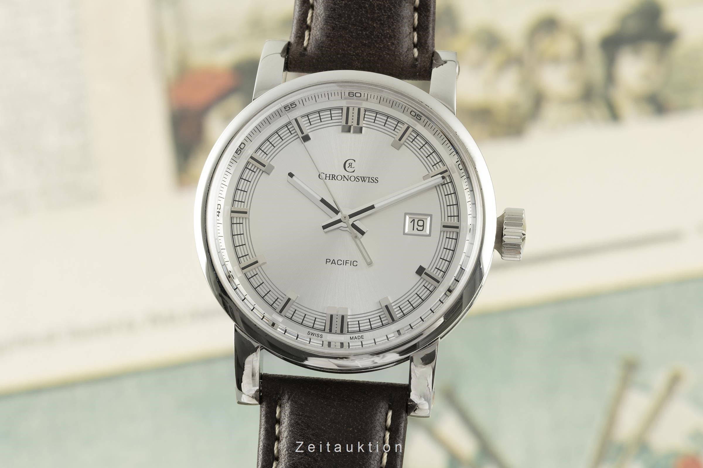 Chronoswiss Grand Pacific Automatik Datum Edelstahl Herrenuhr Ref. CH 2883B [2108685]