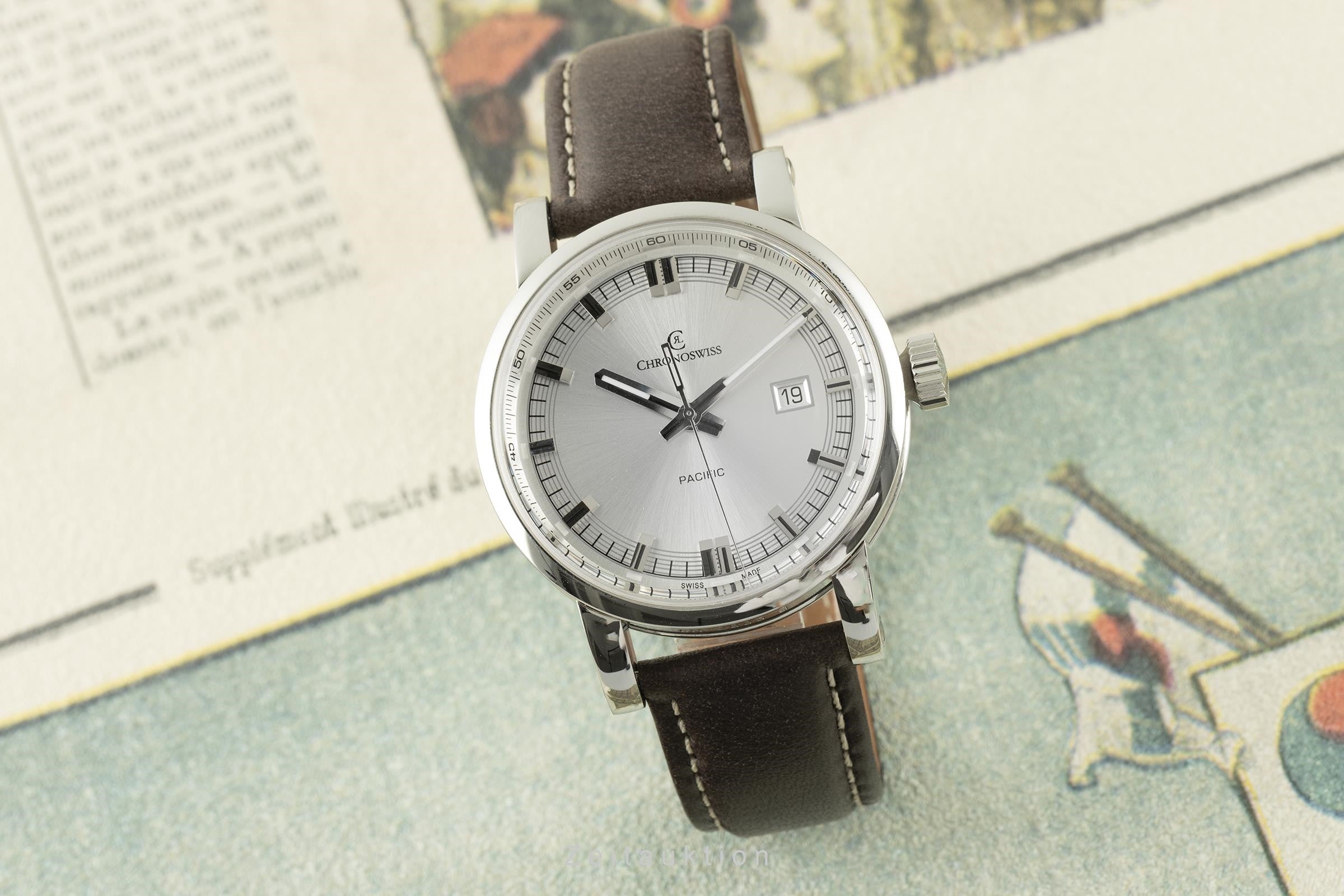 Chronoswiss Grand Pacific Automatik Datum Edelstahl Herrenuhr Ref. CH 2883B [2108685]