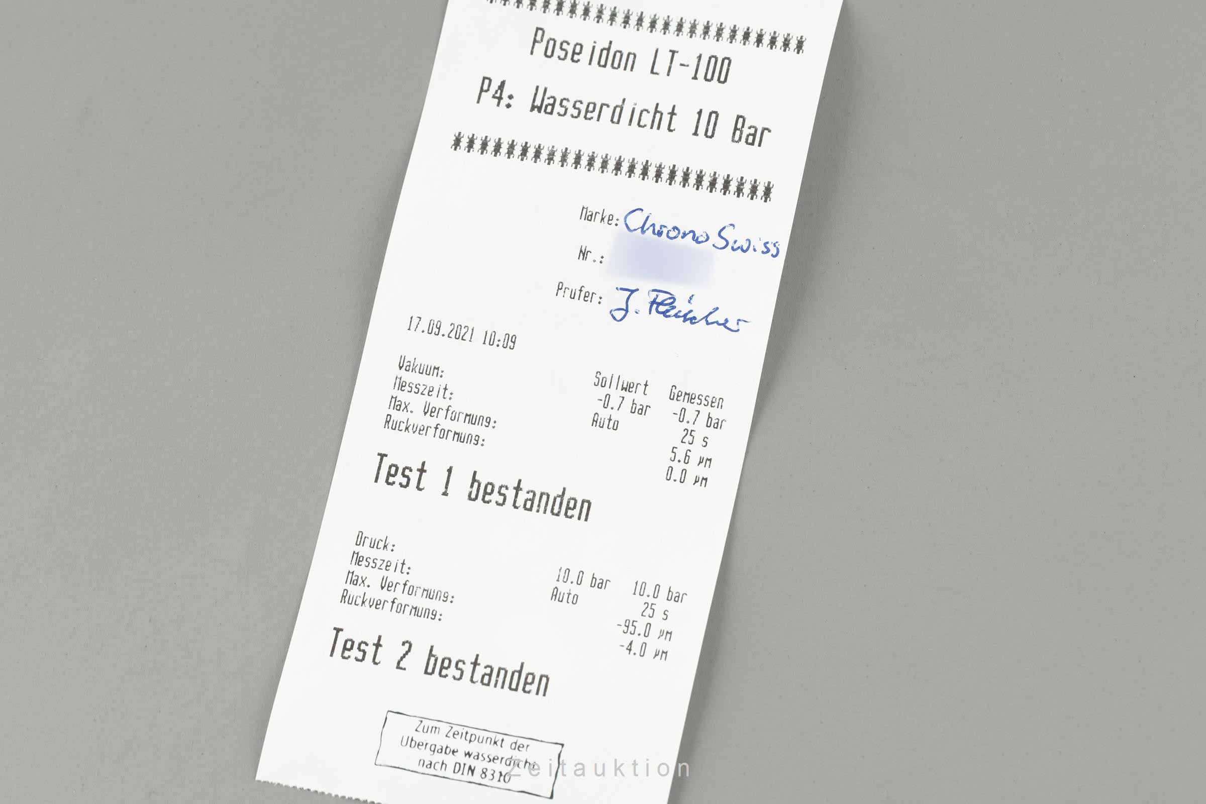 Chronoswiss Grand Pacific Automatik Datum Edelstahl Herrenuhr Ref. CH 2883B [2108685]