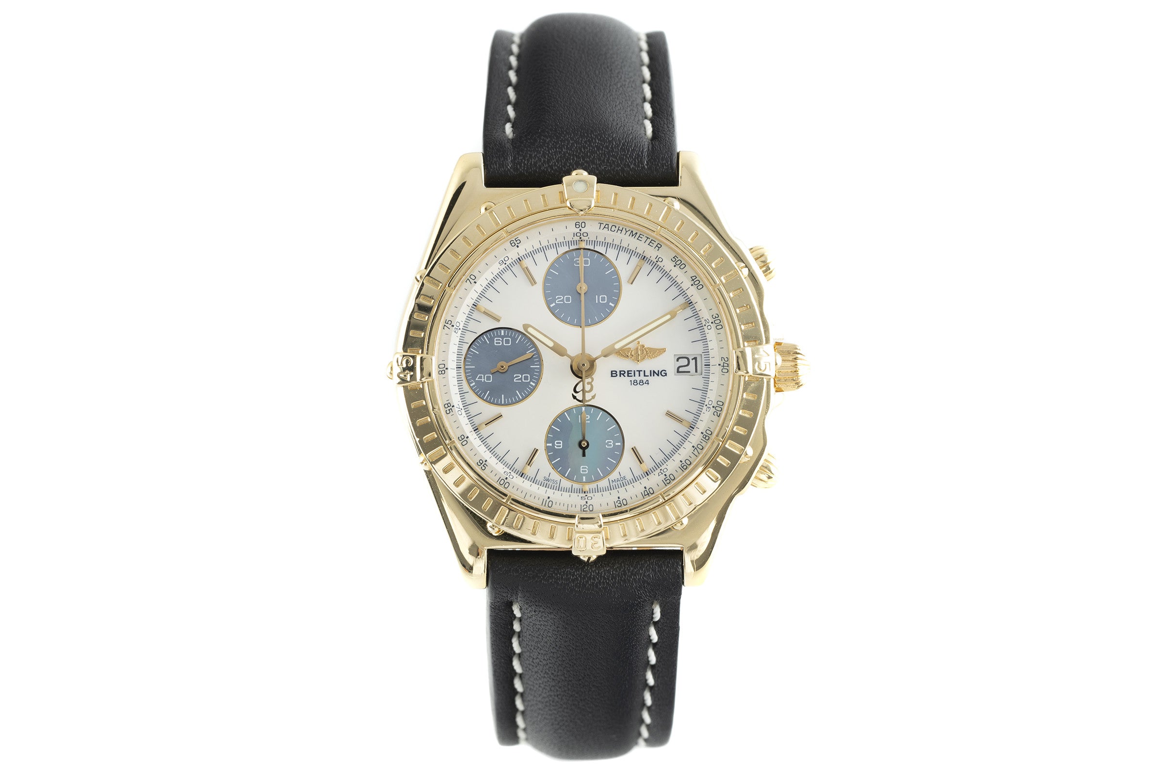 Breitling Chronomat chronographe or 18 ct automatique montre pour hommes K13050.1 LP: 22400EUR  [2108819]