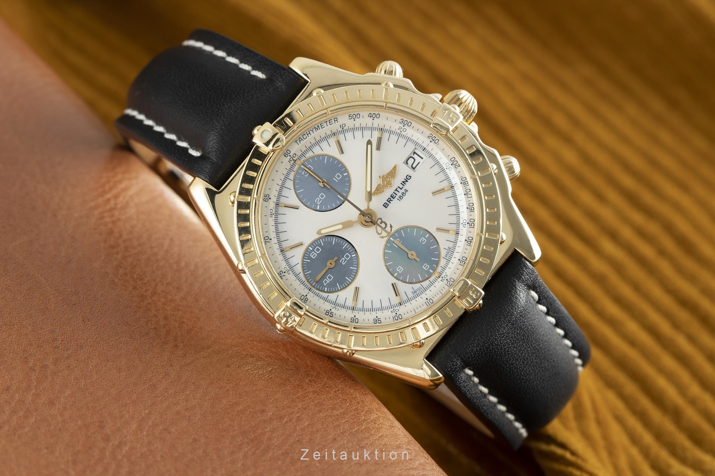 Breitling Chronomat chronographe or 18 ct automatique montre pour hommes K13050.1 LP: 22400EUR  [2108819]