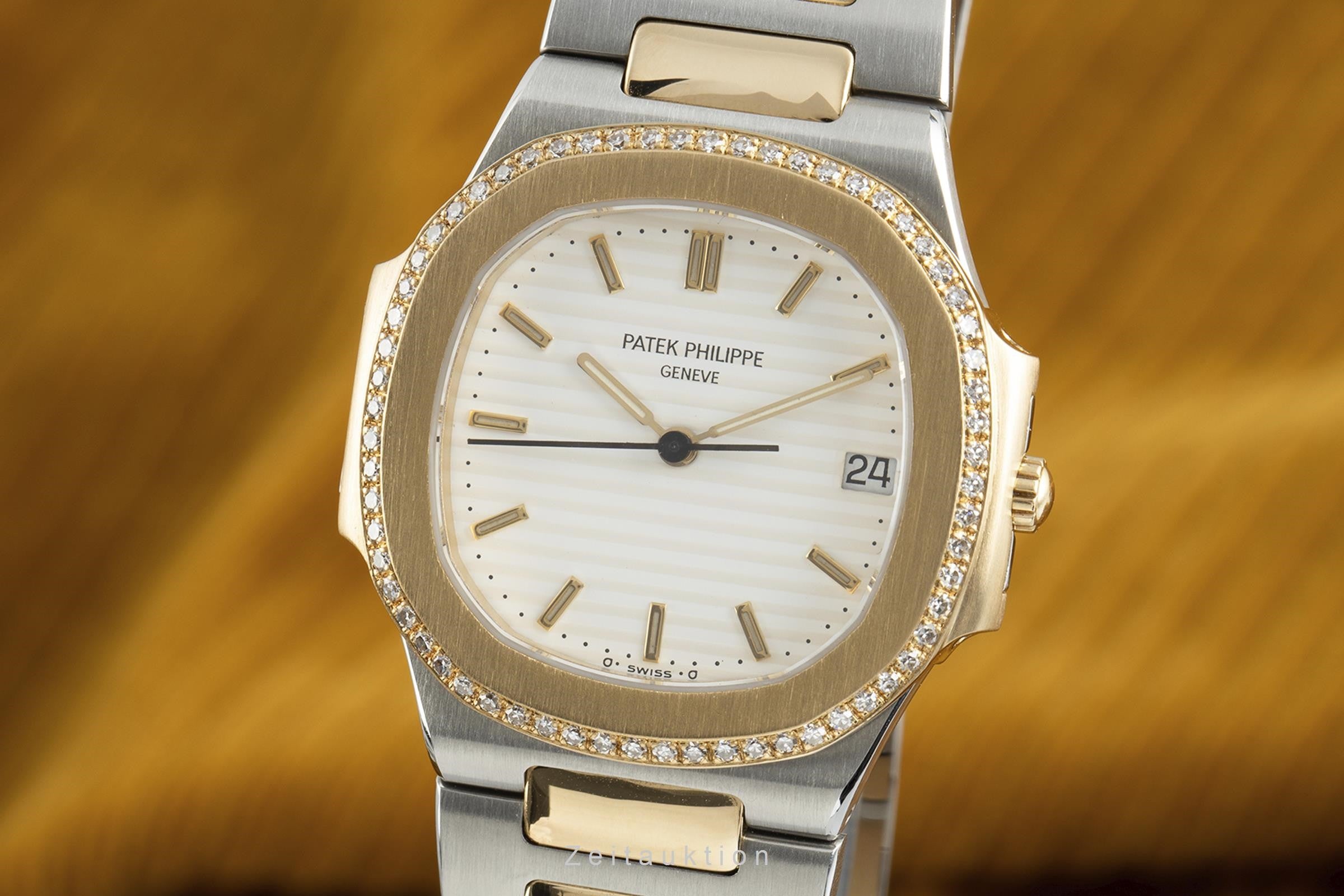Patek Philippe Nautilus acciaio / oro quarzo orologio da donna 3900/2 VP: 40610EUR  [2108822]