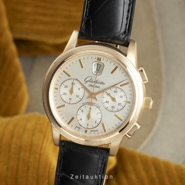 Glashütte Original Senator 18K Gold Chronograph Herrenuhr 3932121204 VP: 26700 € [2108839]