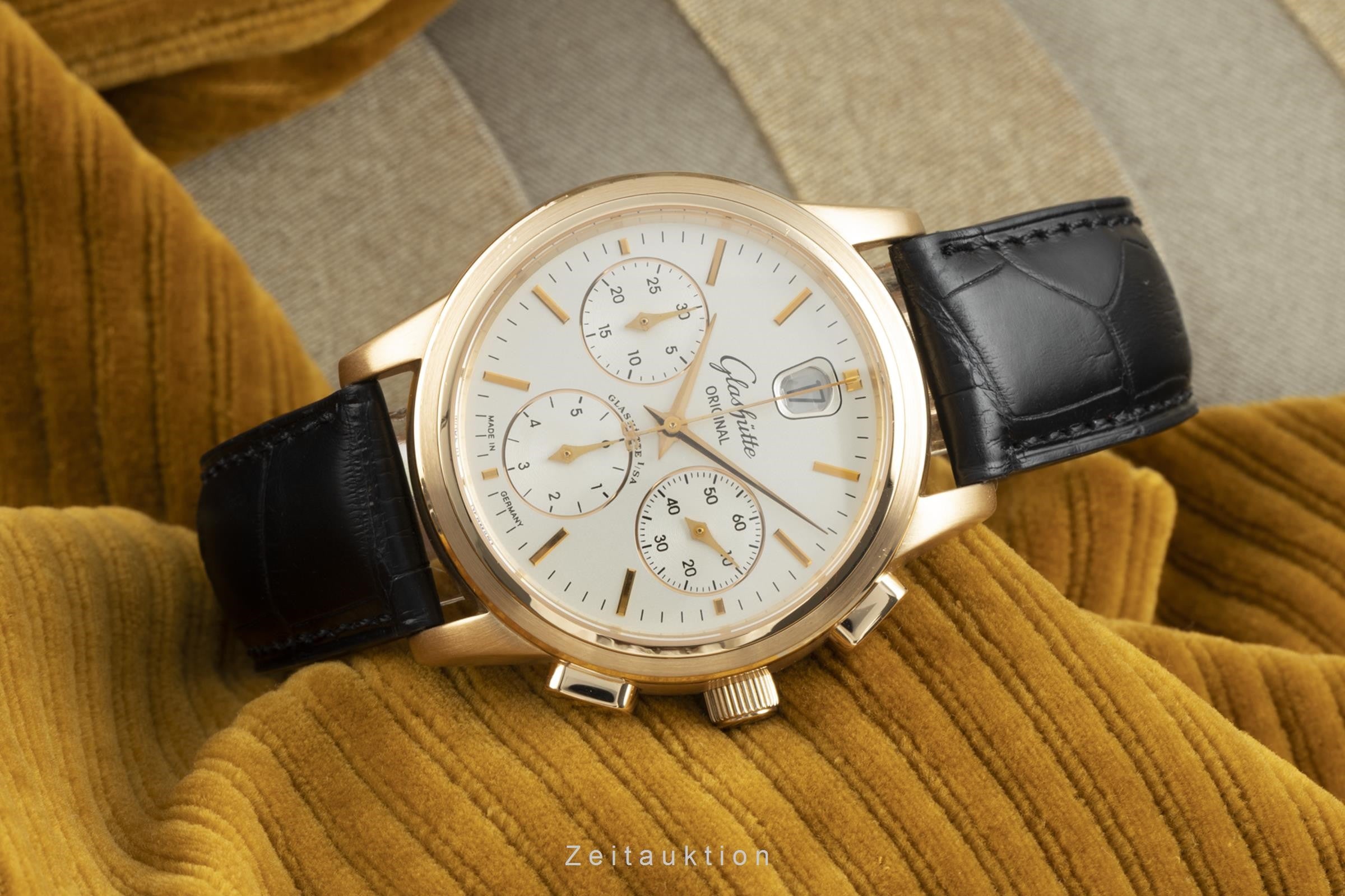 Glashütte Original Senator 18K Gold Chronograph Herrenuhr 3932121204 VP: 26700 € [2108839]