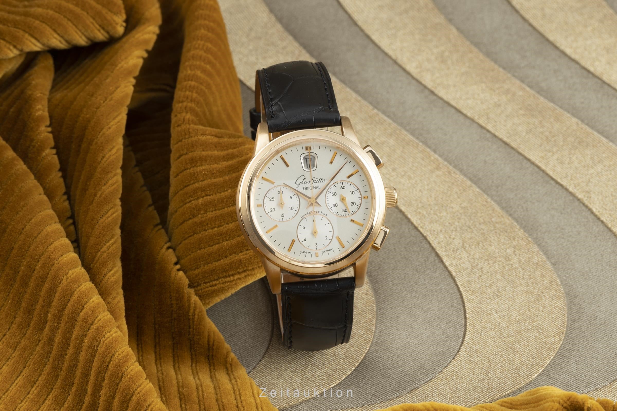 Glashütte Original Senator 18K Gold Chronograph Herrenuhr 3932121204 VP: 26700 € [2108839]