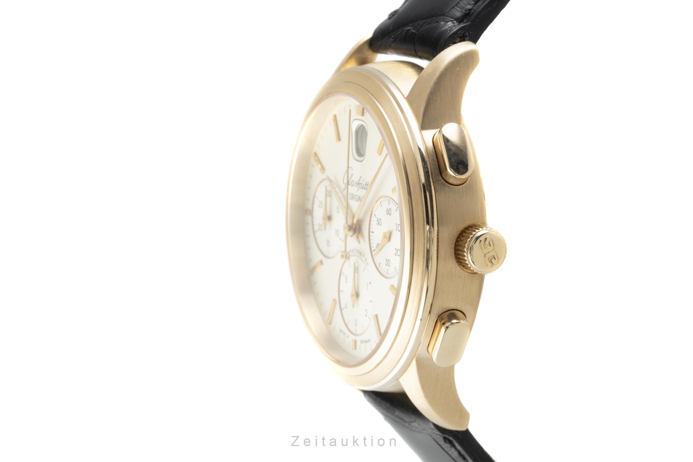 Glashütte Original Senator 18K Gold Chronograph Herrenuhr 3932121204 VP: 26700 € [2108839]