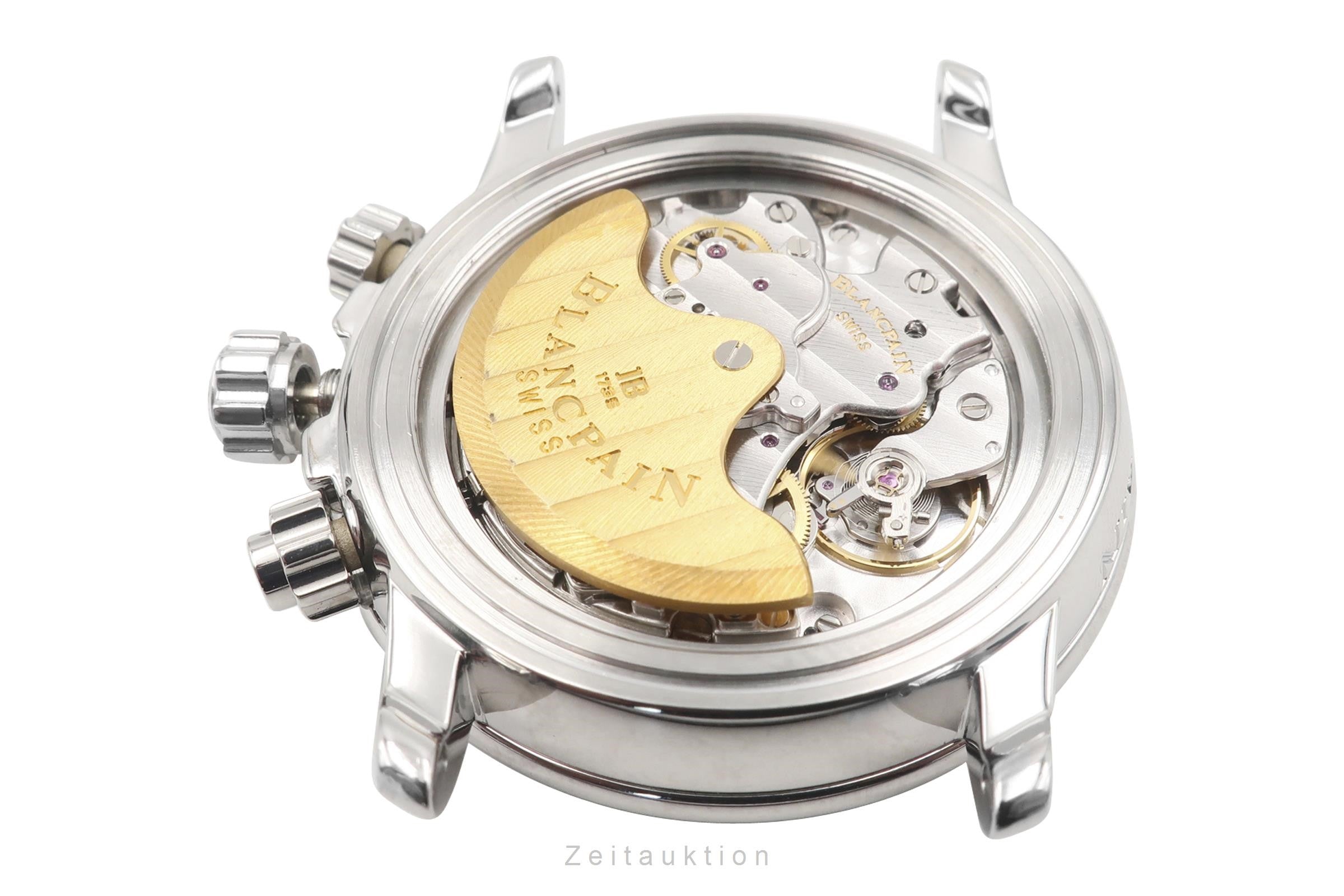 Blancpain Leman Flyback Chronograph Automatik Edelstahl Herrenuhr Ref. 2185F B&P [2108858]