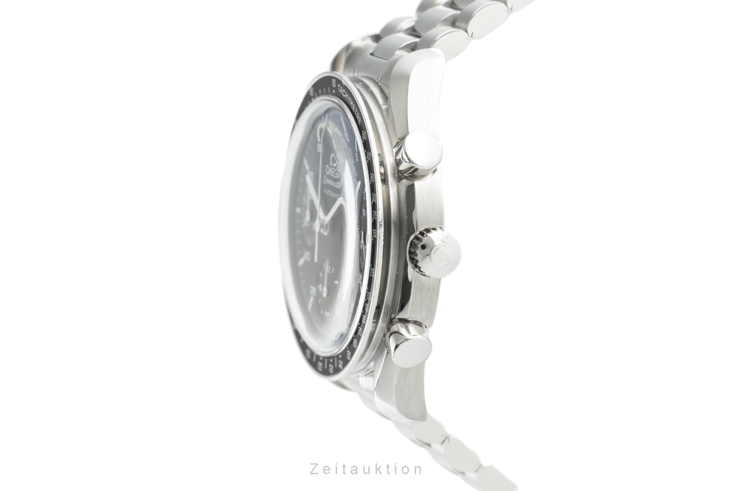 Omega Speedmaster chronograph steel automatic Kal. 3220 Ref