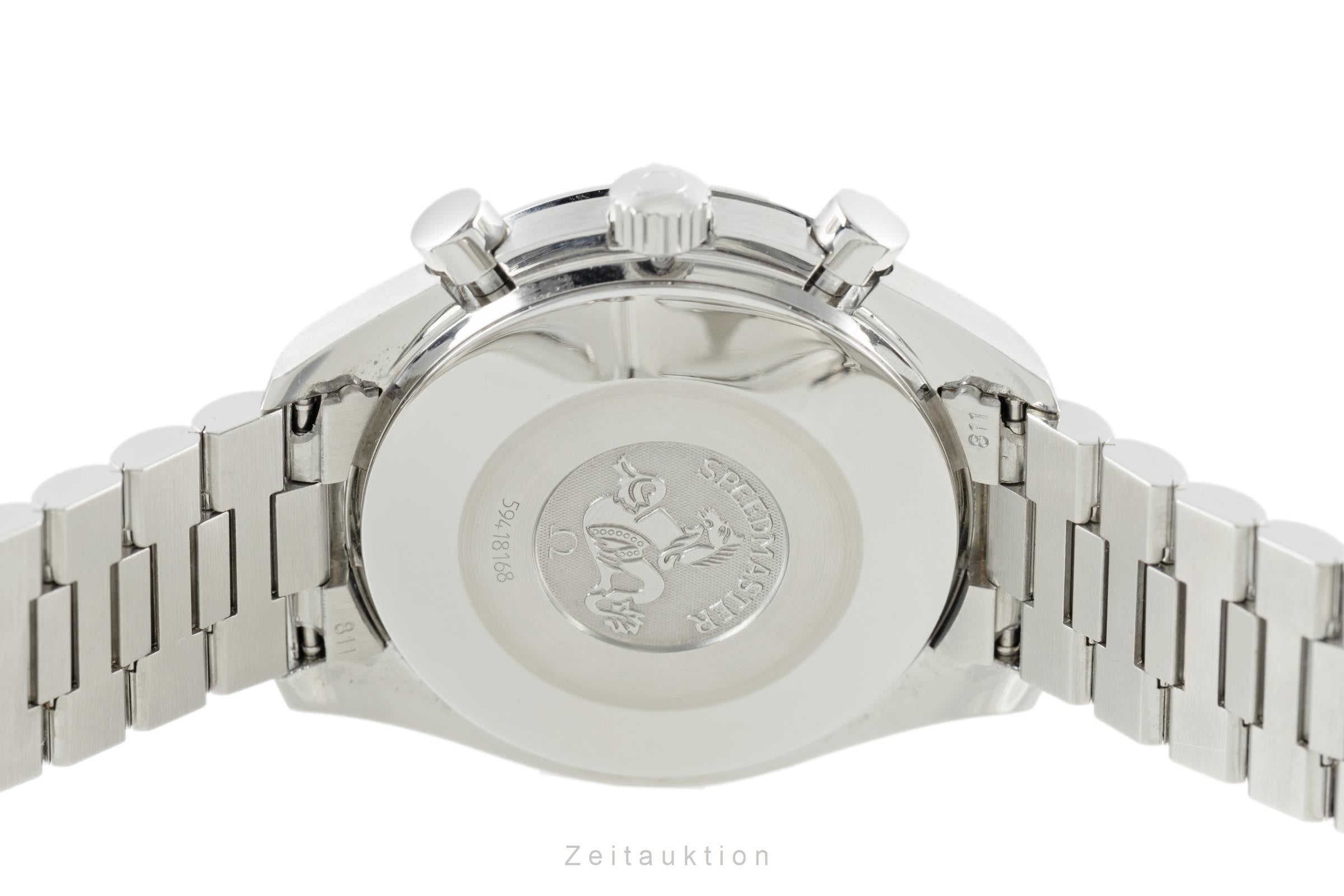 Omega Speedmaster chronograph steel automatic Kal. 3220 Ref
