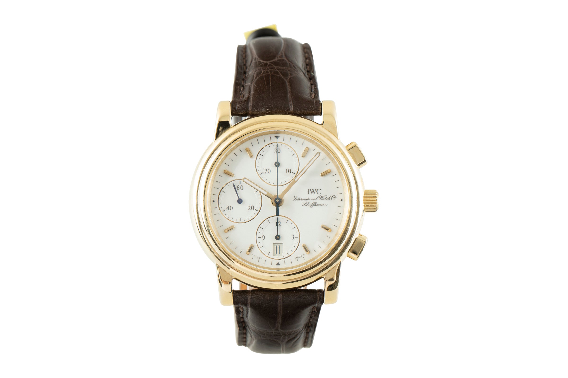 IWC Amalfi cronografo oro 18 ct automatismo orologio da uomo 3703-001  [2108891]