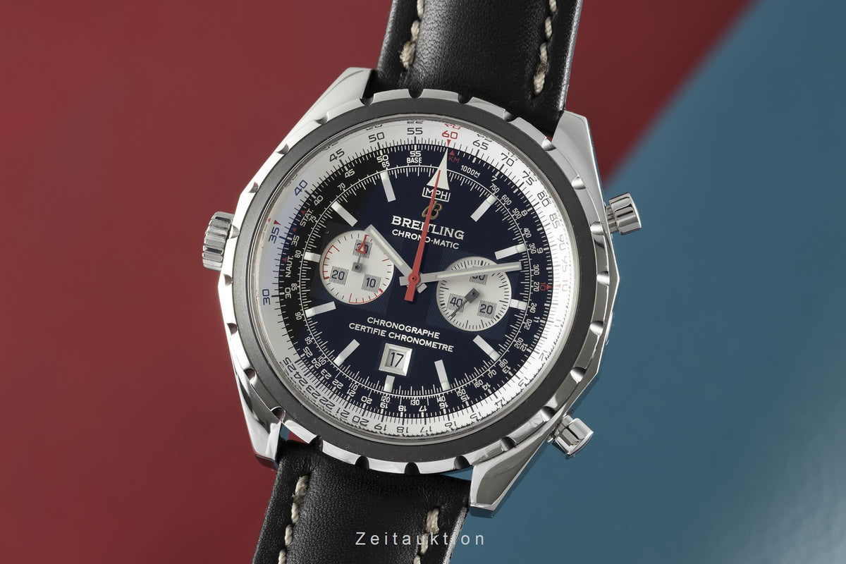 Breitling Chrono-Matic chronograph steel automatic men's watch A41360 LP: 8150EUR  [2108894]