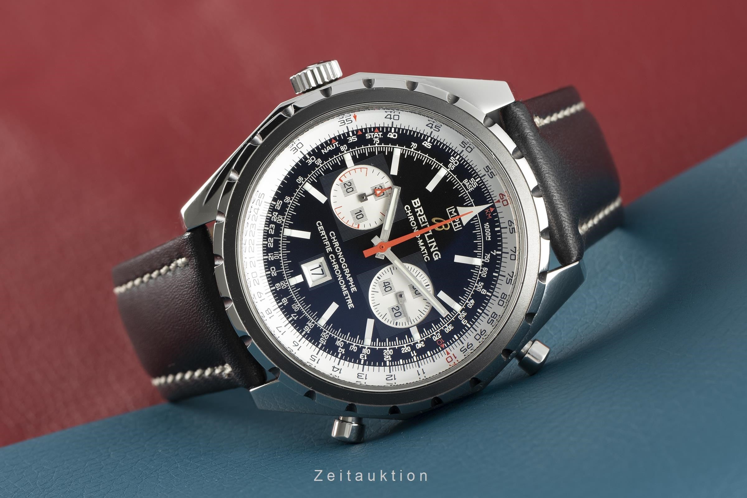 Breitling Chrono-Matic chronographe acier automatique montre pour hommes A41360 LP: 8150EUR  [2108894]