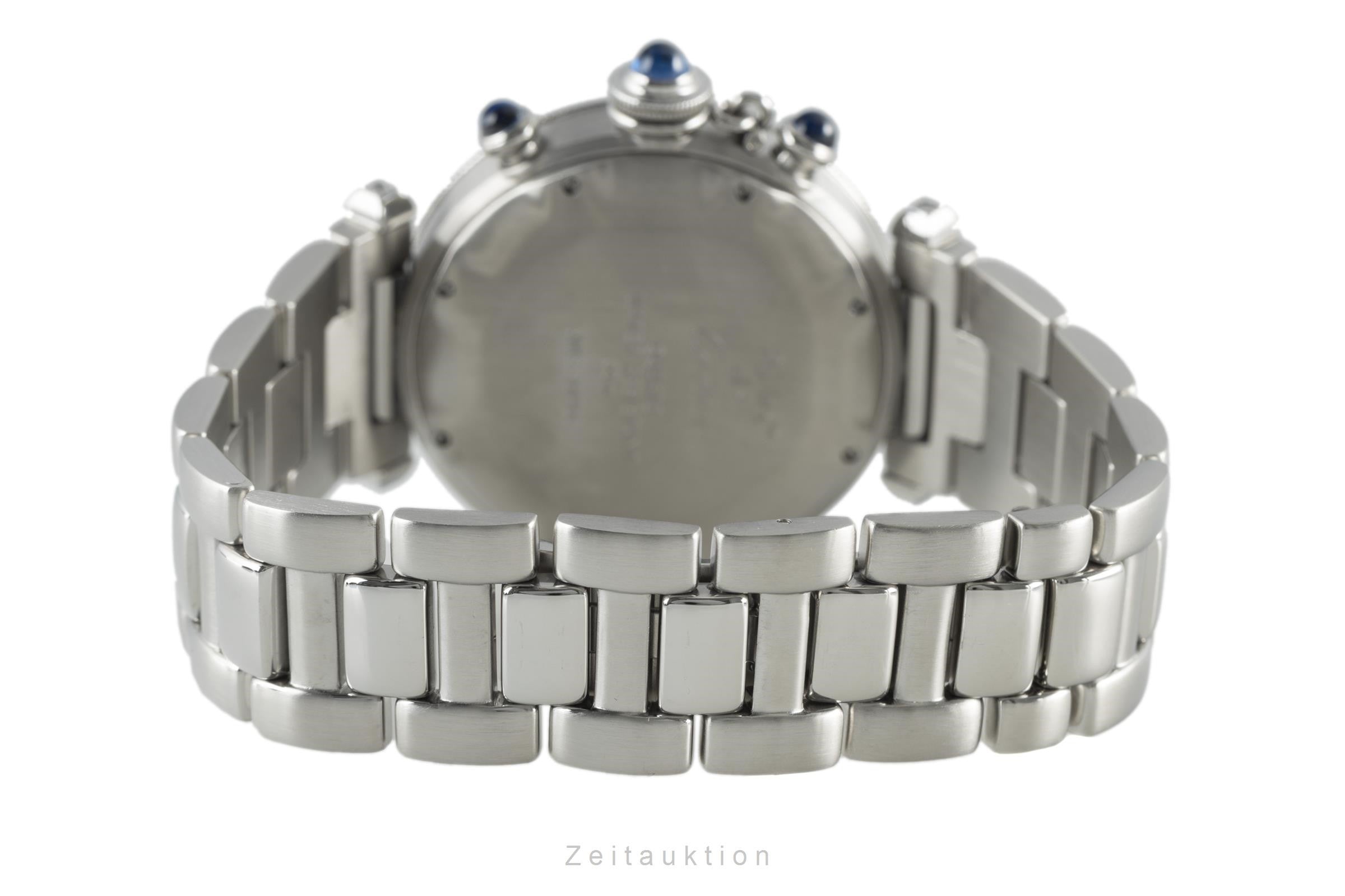 Cartier Pasha cronografo acciaio quarzo orologio da uomo 4030 LP: 9600EUR  [2108900]