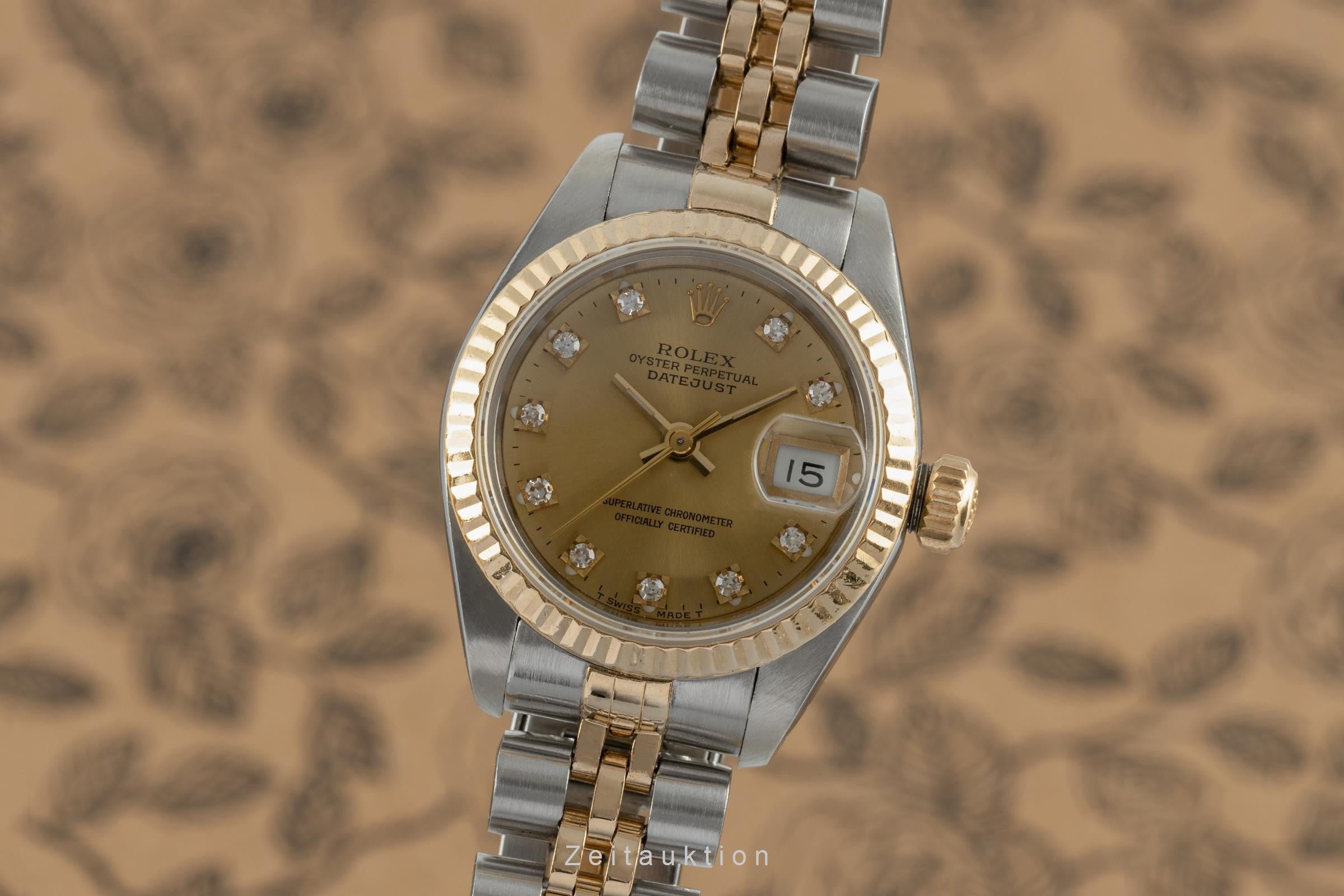 Rolex Lady Datejust acero / oro automático reloj para damas  69173  [2108920]
