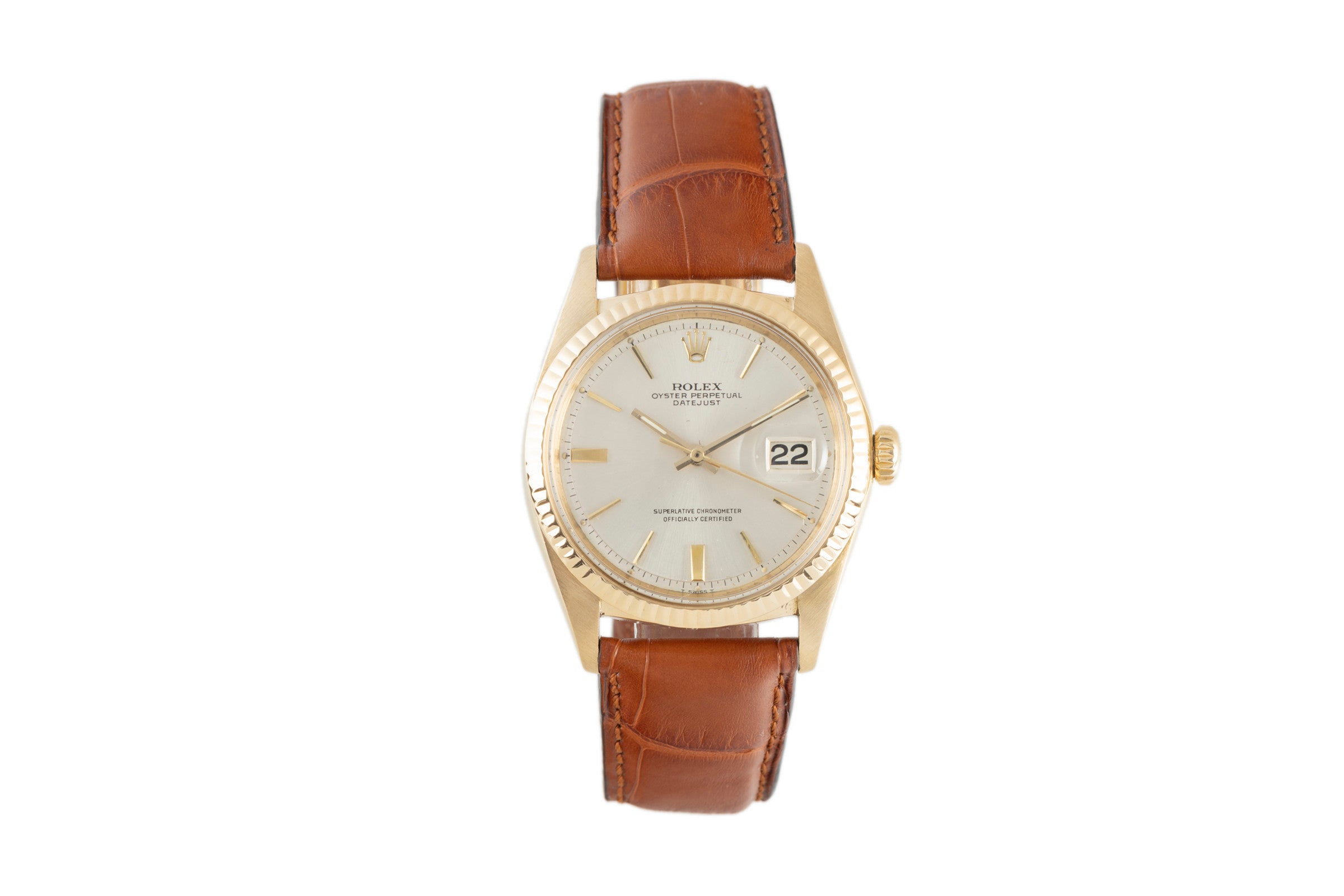 Rolex Datejust or 18 ct automatique montre pour hommes 1601  [2108930]