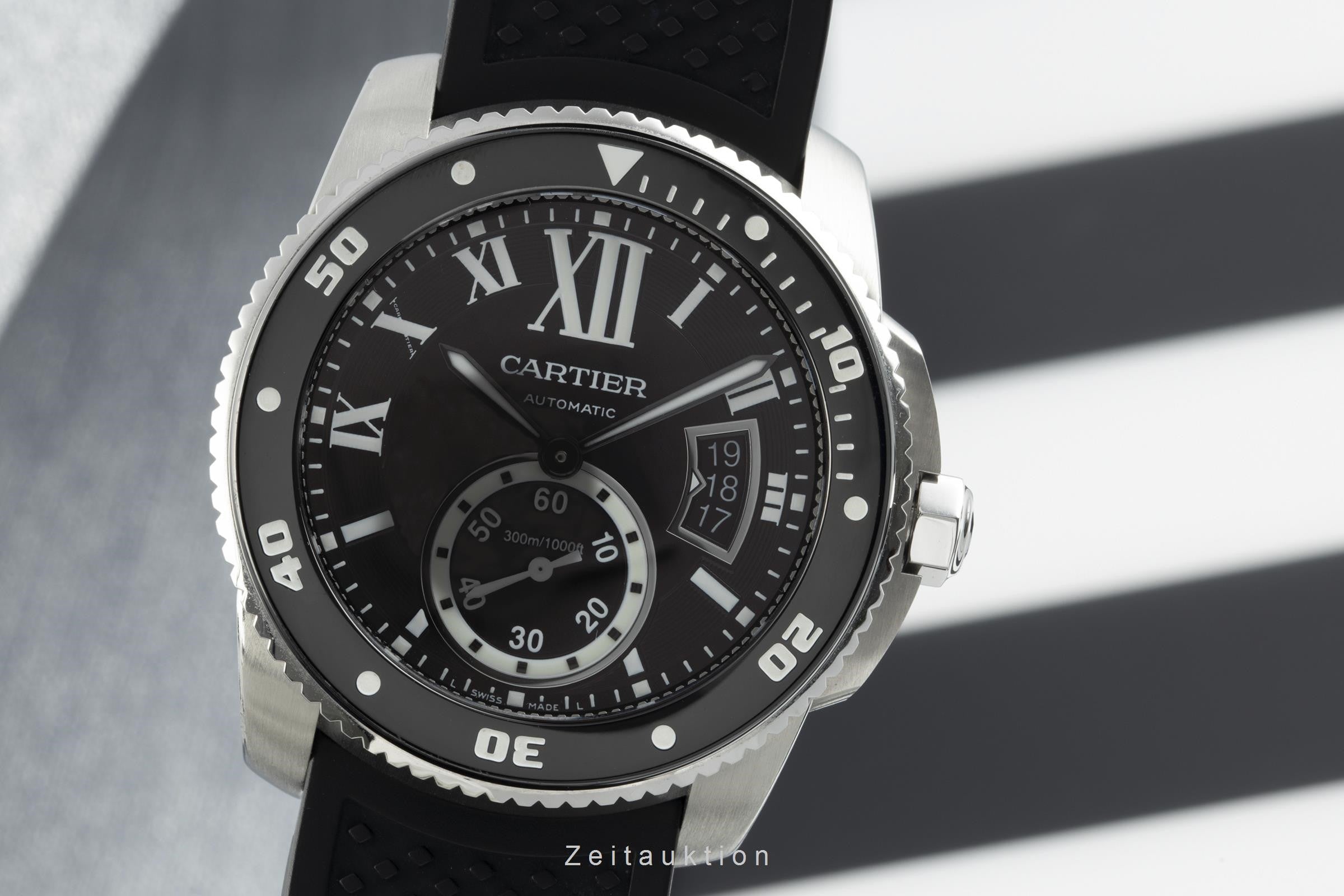Cartier Calibre de Cartier steel automatic men's watch W7100056, 3729  [2108966]
