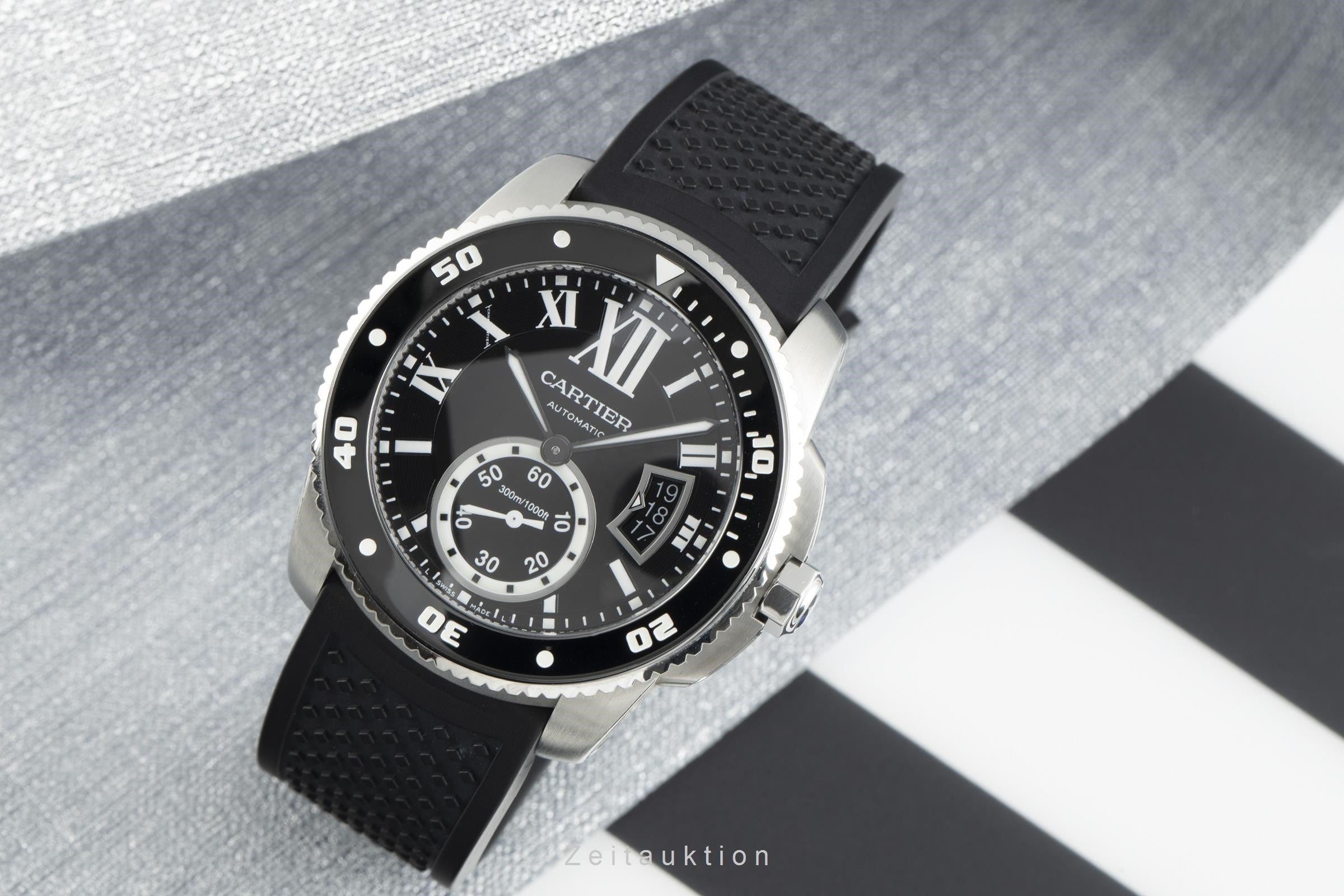 Cartier Calibre de Cartier acero automático reloj para caballeros W7100056, 3729  [2108966]