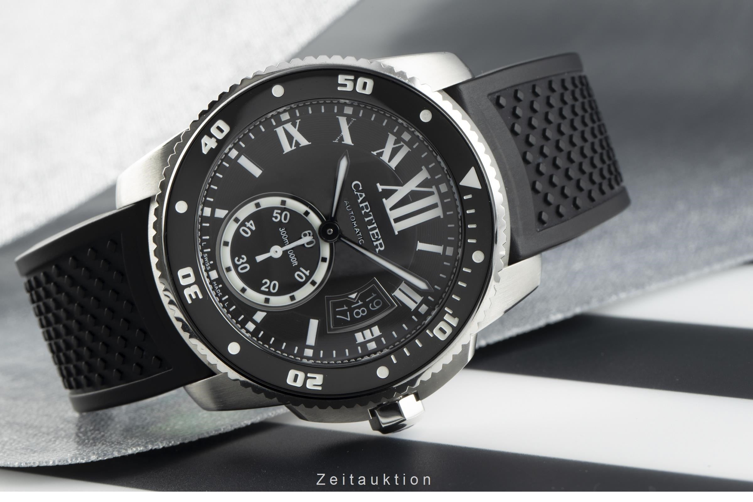 Cartier Calibre de Cartier acero automático reloj para caballeros W7100056, 3729  [2108966]