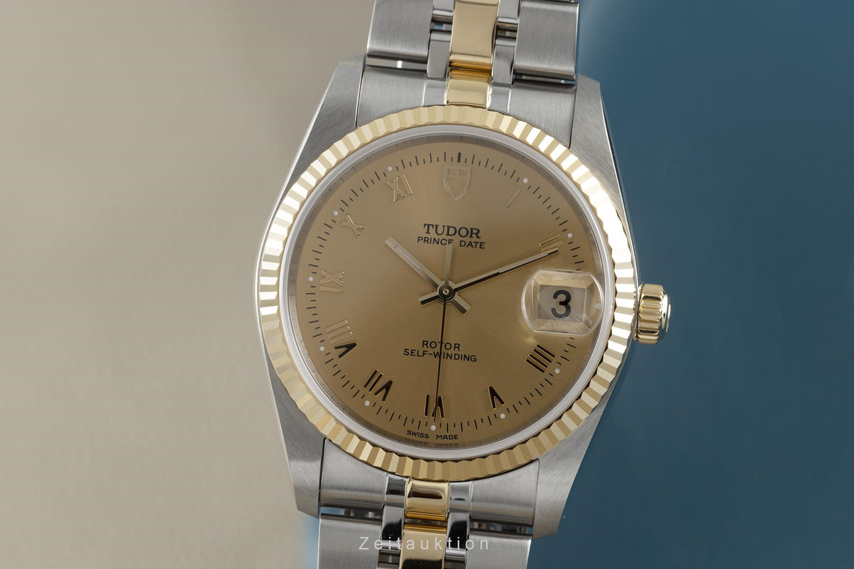 Tudor Prince Date steel / gold automatic men's watch 74033  [2108967]