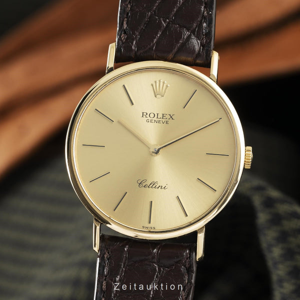 Rolex Cellini 18K (0,750) Gelbgold Handaufzug Herrenuhr Gold Ref. 5112 Klassiker [2108972]