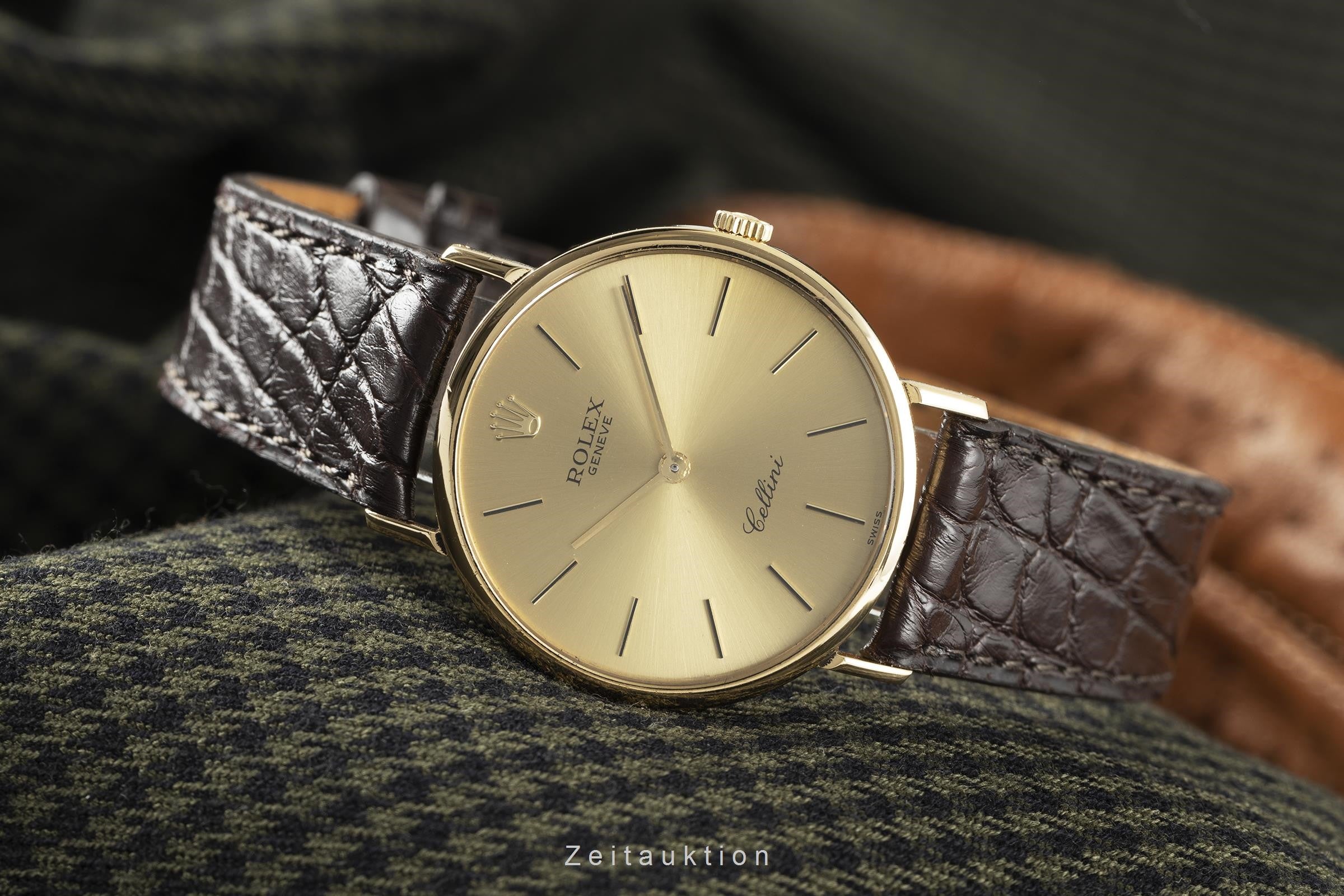Rolex Cellini 18K (0,750) Gelbgold Handaufzug Herrenuhr Gold Ref. 5112 Klassiker [2108972]
