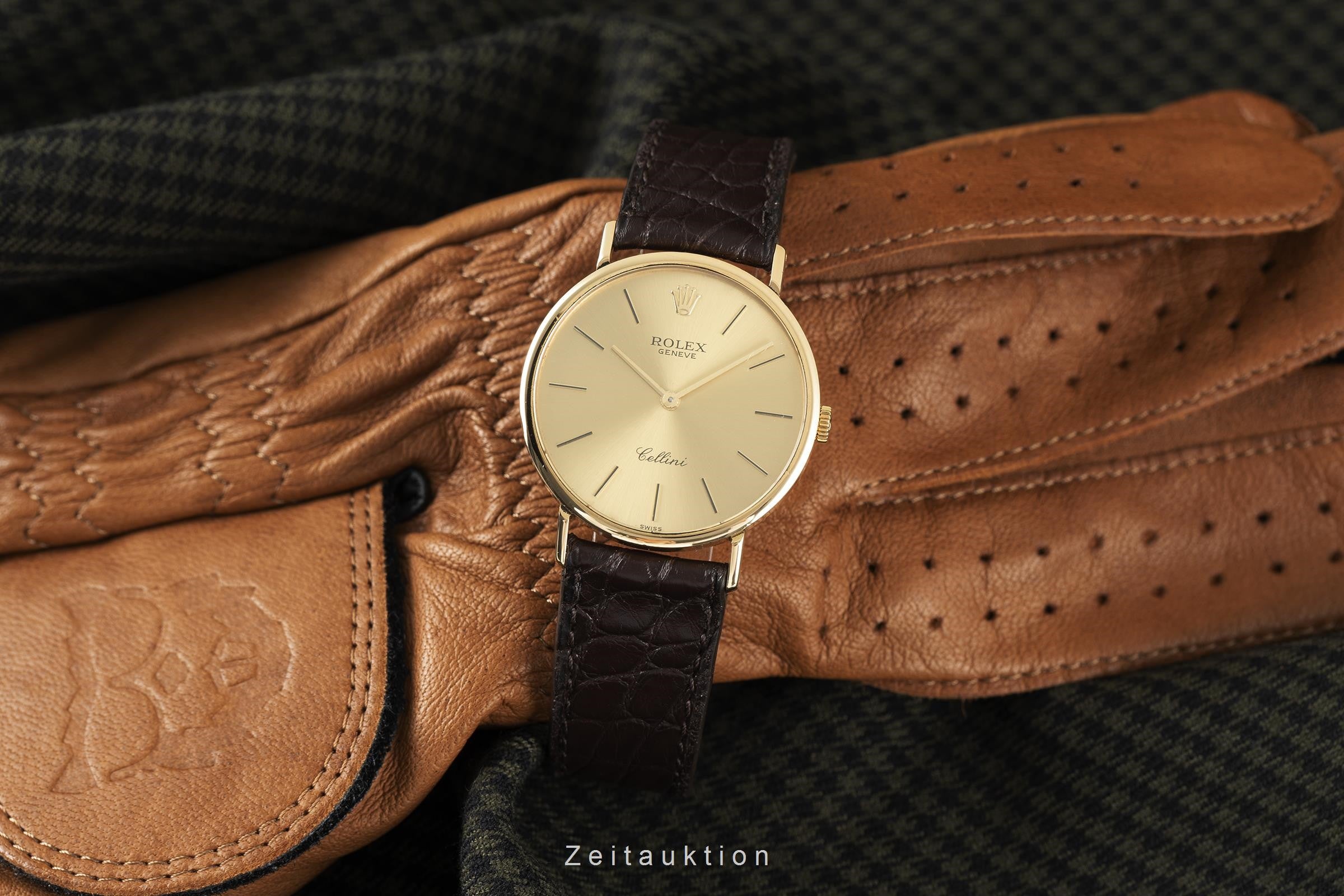 Rolex Cellini 18K (0,750) Gelbgold Handaufzug Herrenuhr Gold Ref. 5112 Klassiker [2108972]