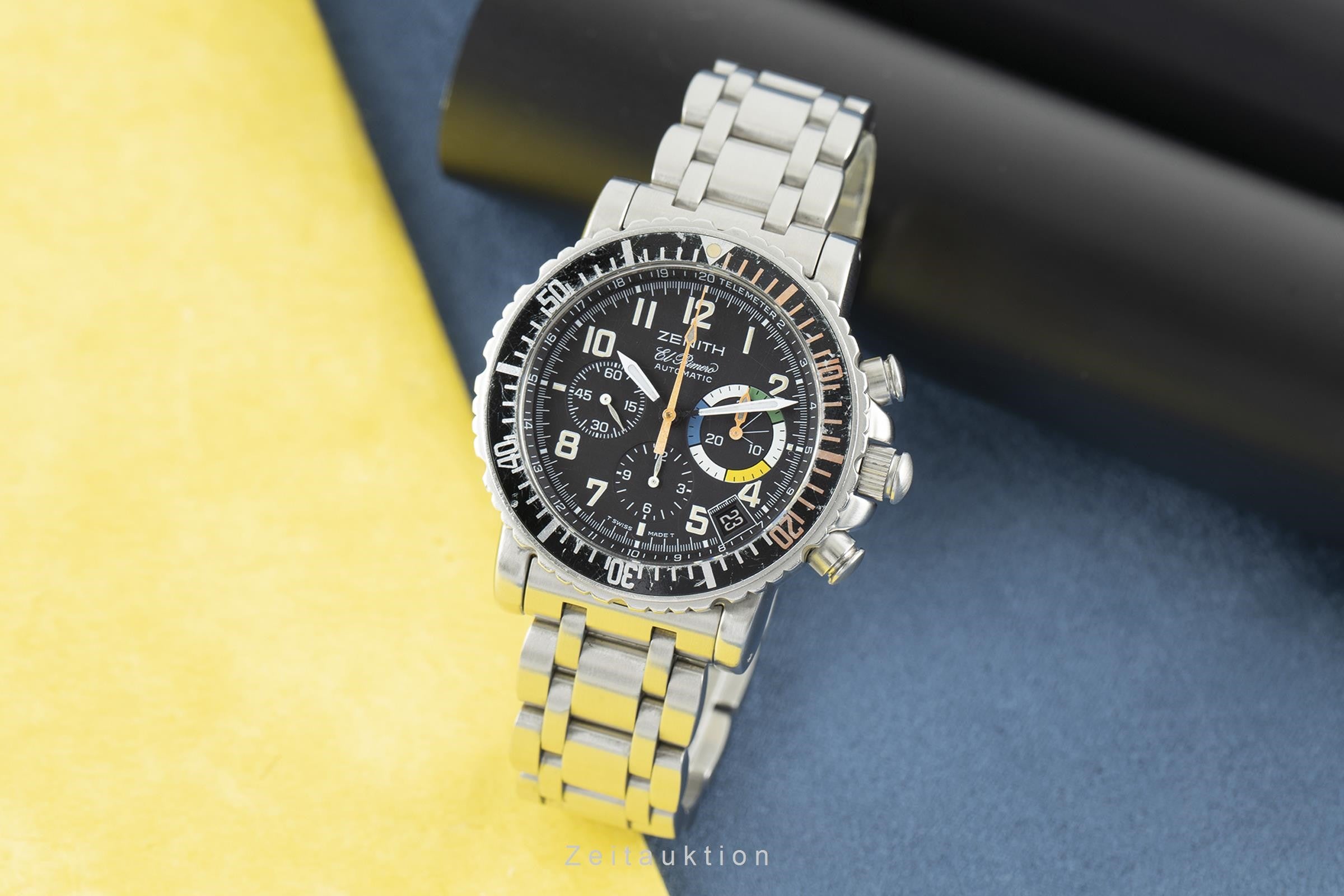 Zenith El Primero chronograph steel automatic Kal. 405 Ref