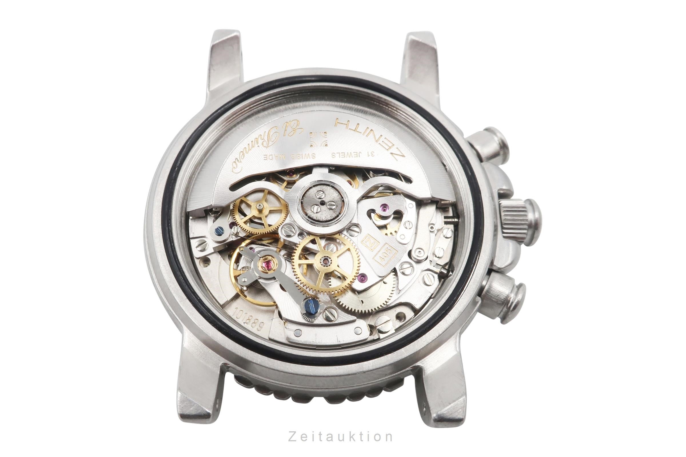 Zenith El Primero chronograph steel automatic Kal. 405 Ref