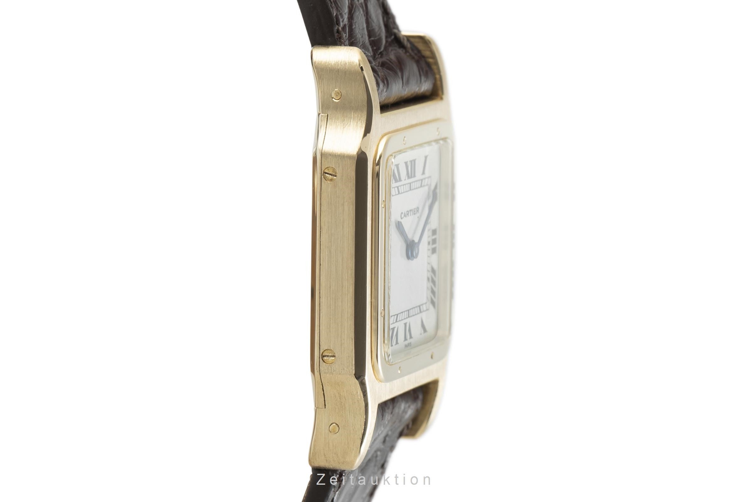 Cartier Santos oro de 18 quilates cuerda manual reloj para damas  15751 VP: 14000EUR Vintage  [2109000]