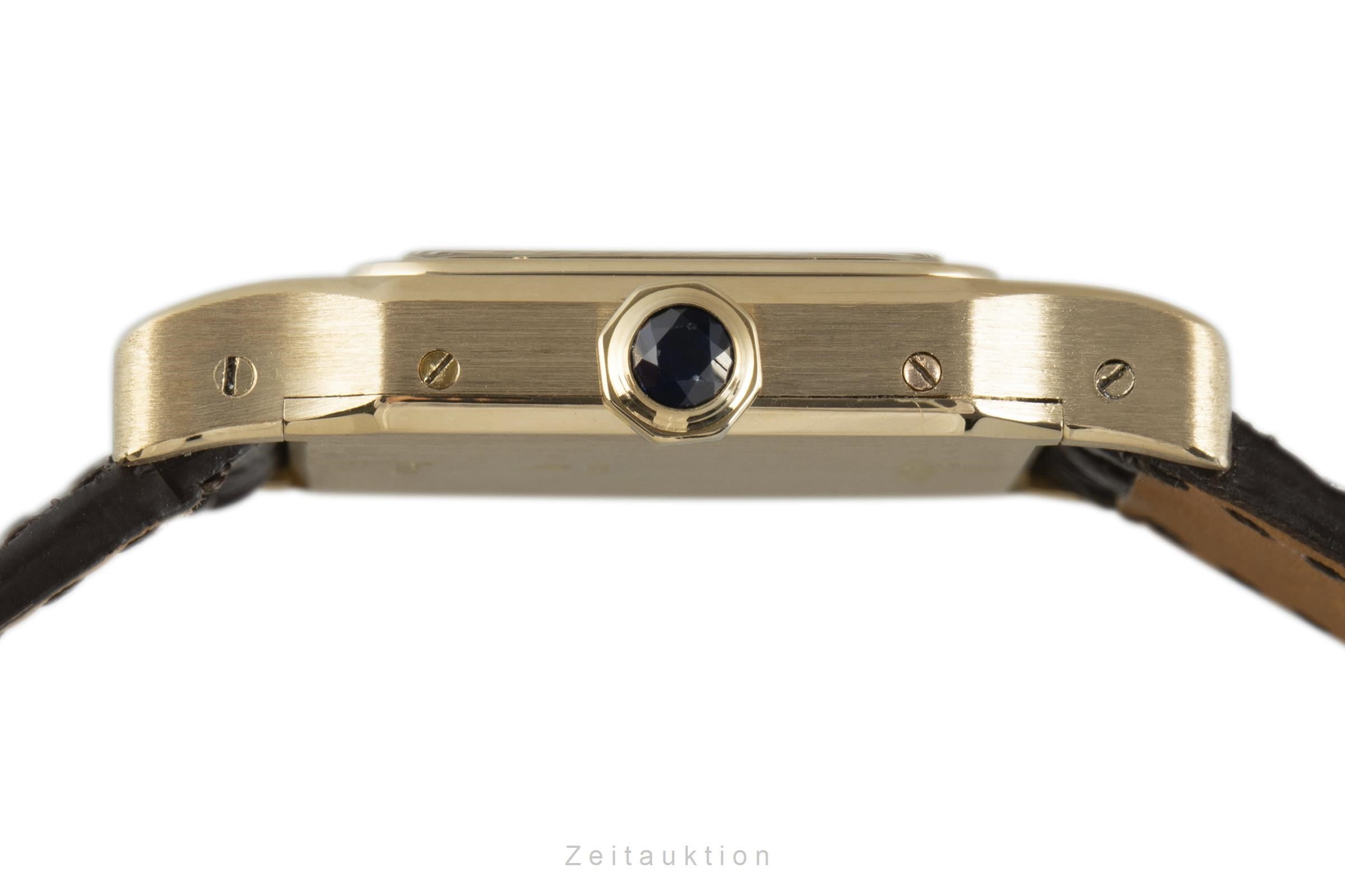 Cartier Santos oro de 18 quilates cuerda manual reloj para damas  15751 VP: 14000EUR Vintage  [2109000]