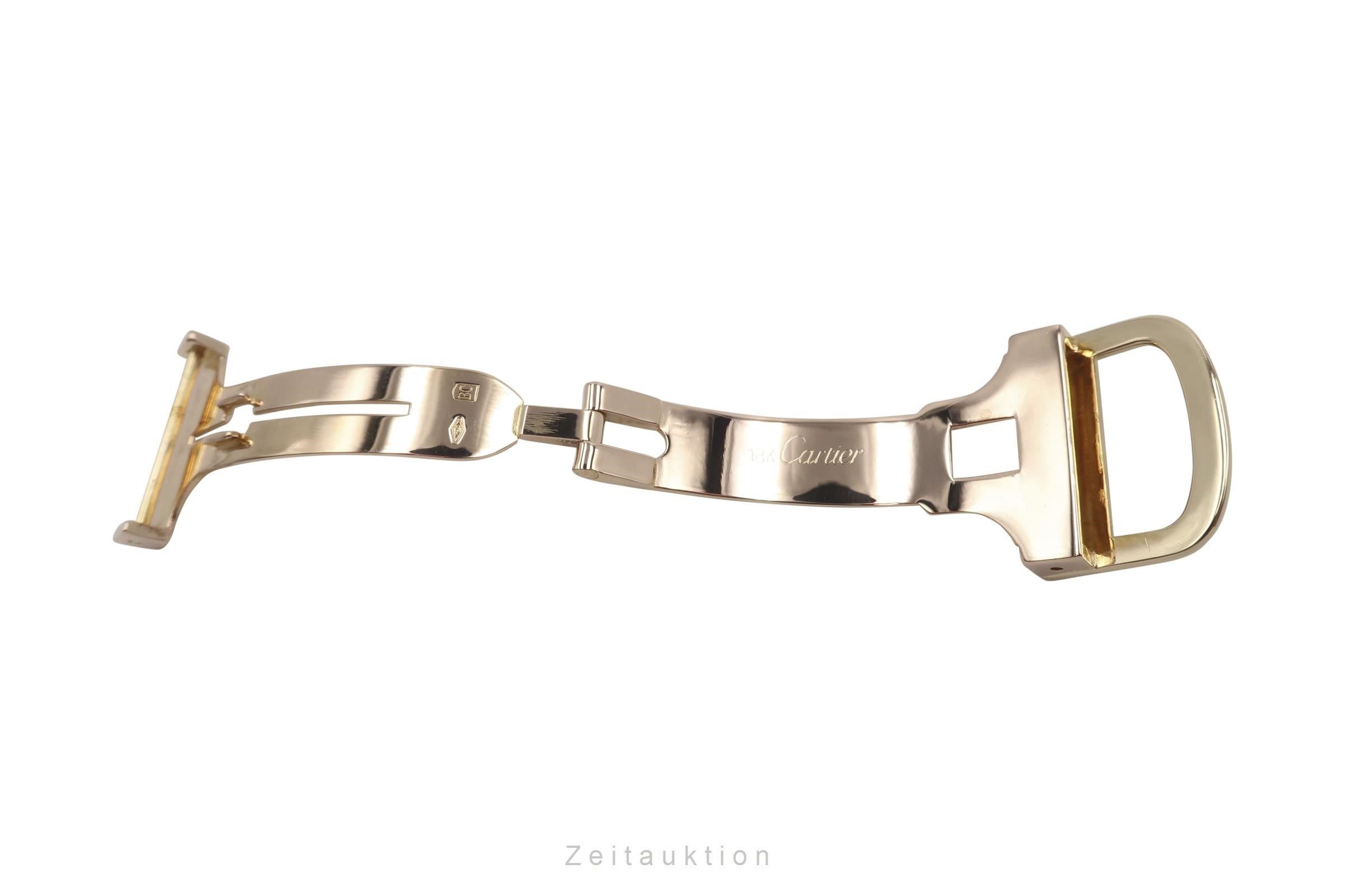 Cartier Santos oro de 18 quilates cuerda manual reloj para damas  15751 VP: 14000EUR Vintage  [2109000]