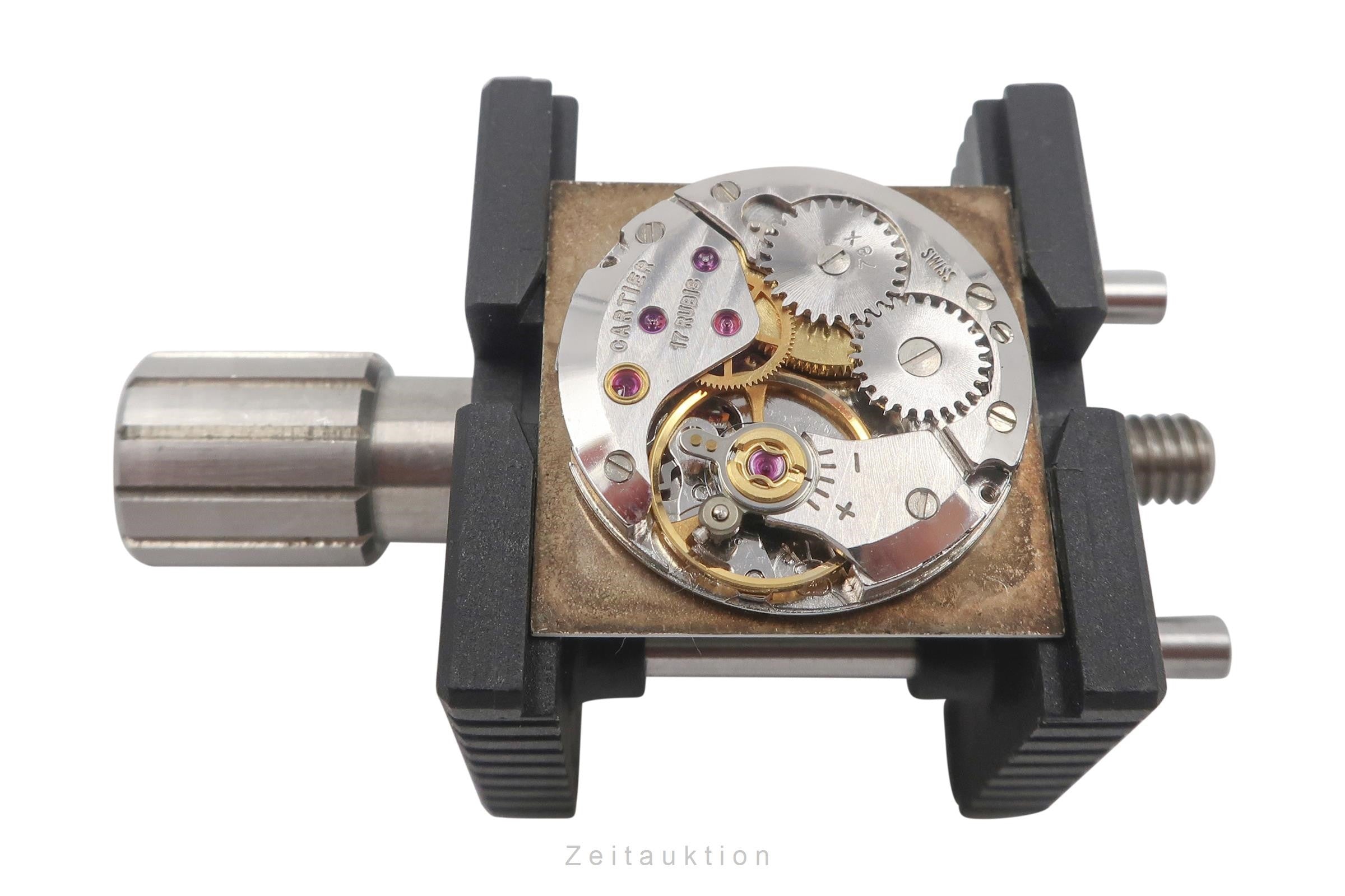 Cartier Santos oro de 18 quilates cuerda manual reloj para damas  15751 VP: 14000EUR Vintage  [2109000]