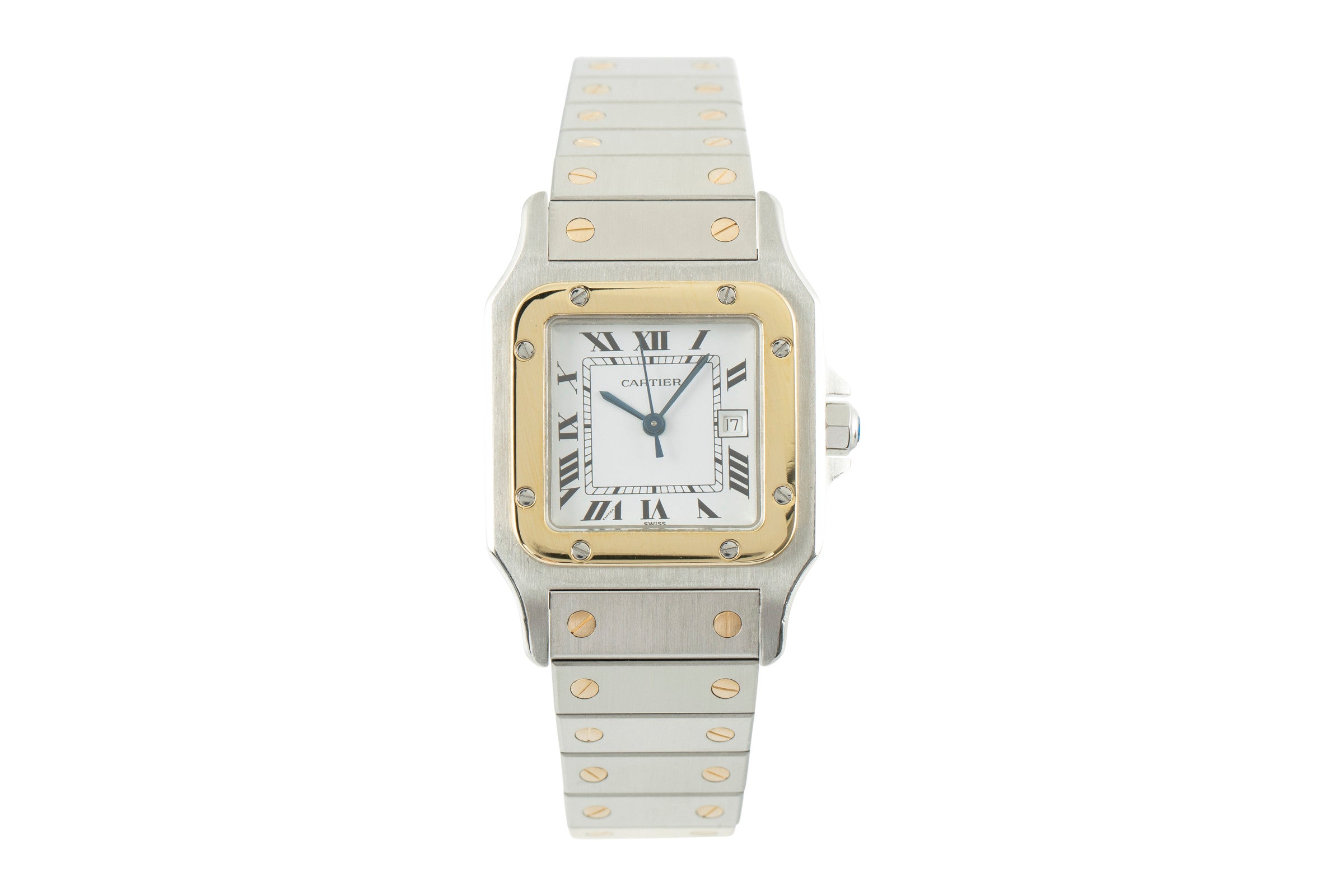 Cartier Santos acciaio / oro automatismo orologio da uomo 2961 LP: 9650EUR  [2109024]