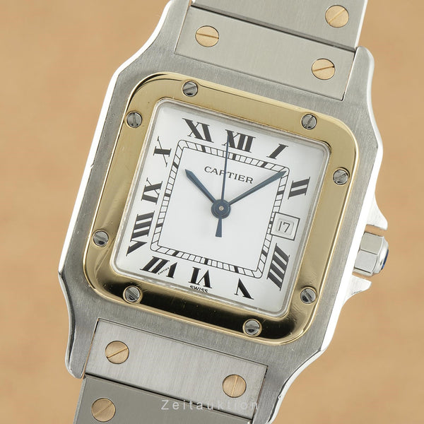 Cartier Santos acciaio / oro automatismo orologio da uomo 2961 LP: 9650EUR  [2109024]