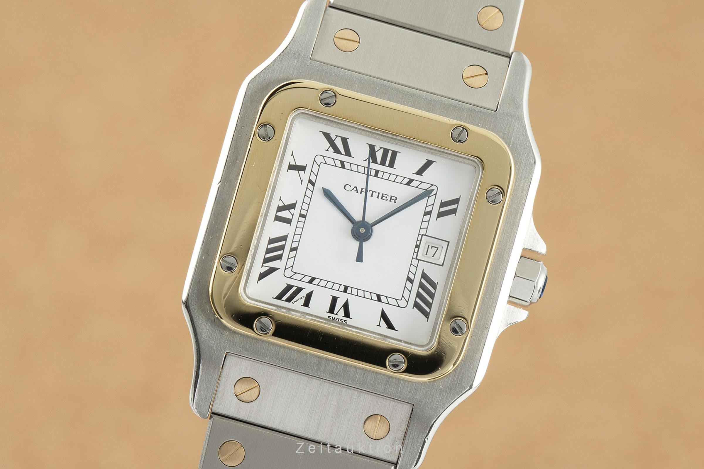 Cartier Santos steel / gold automatic men's watch 2961 LP: 9650EUR  [2109024]