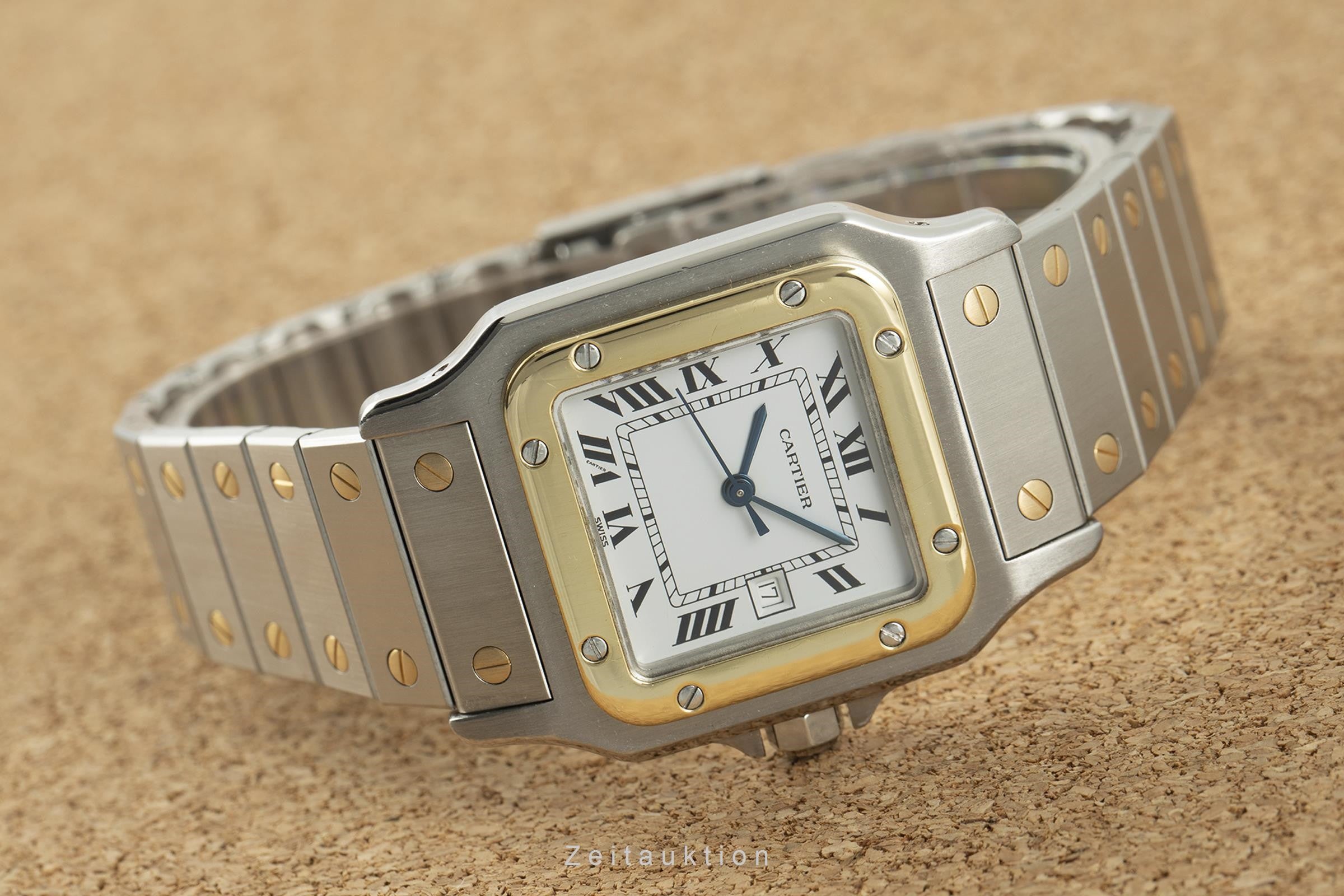 Cartier Santos acciaio / oro automatismo orologio da uomo 2961 LP: 9650EUR  [2109024]